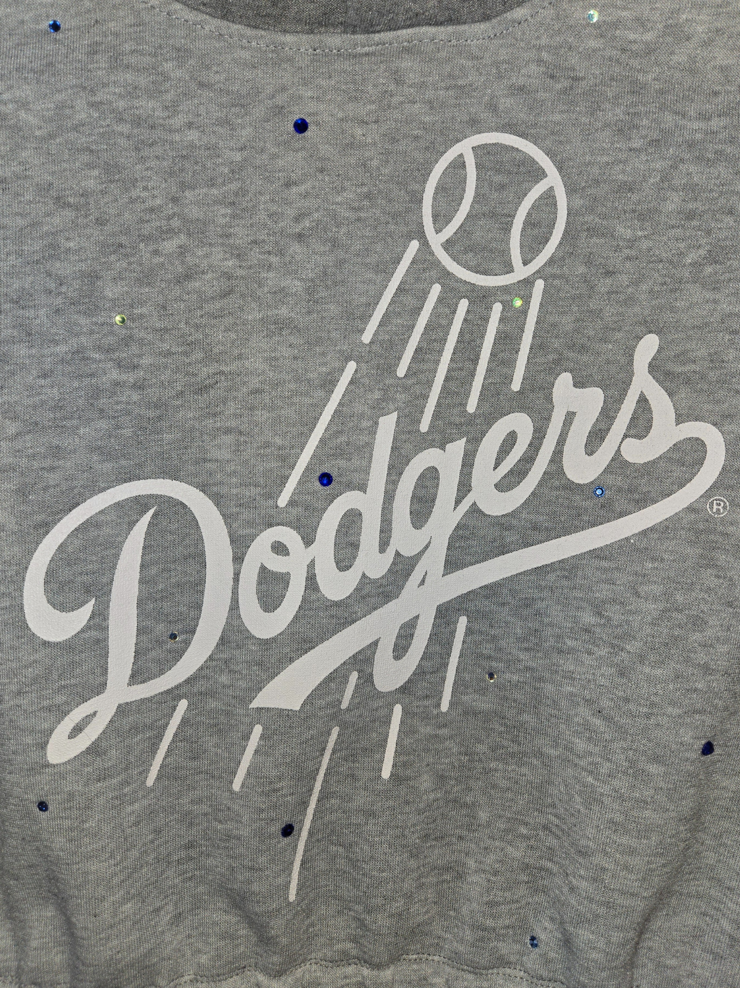 Los Angeles Dodgers Crop Hoodie