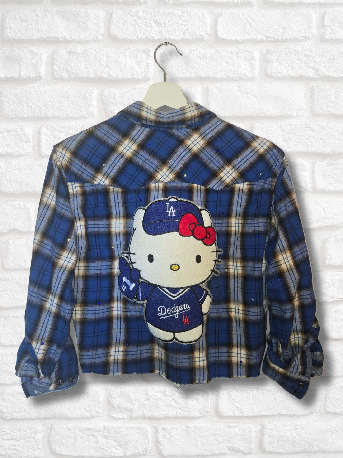 Los Angeles Dodgers HK Crop Flannel
