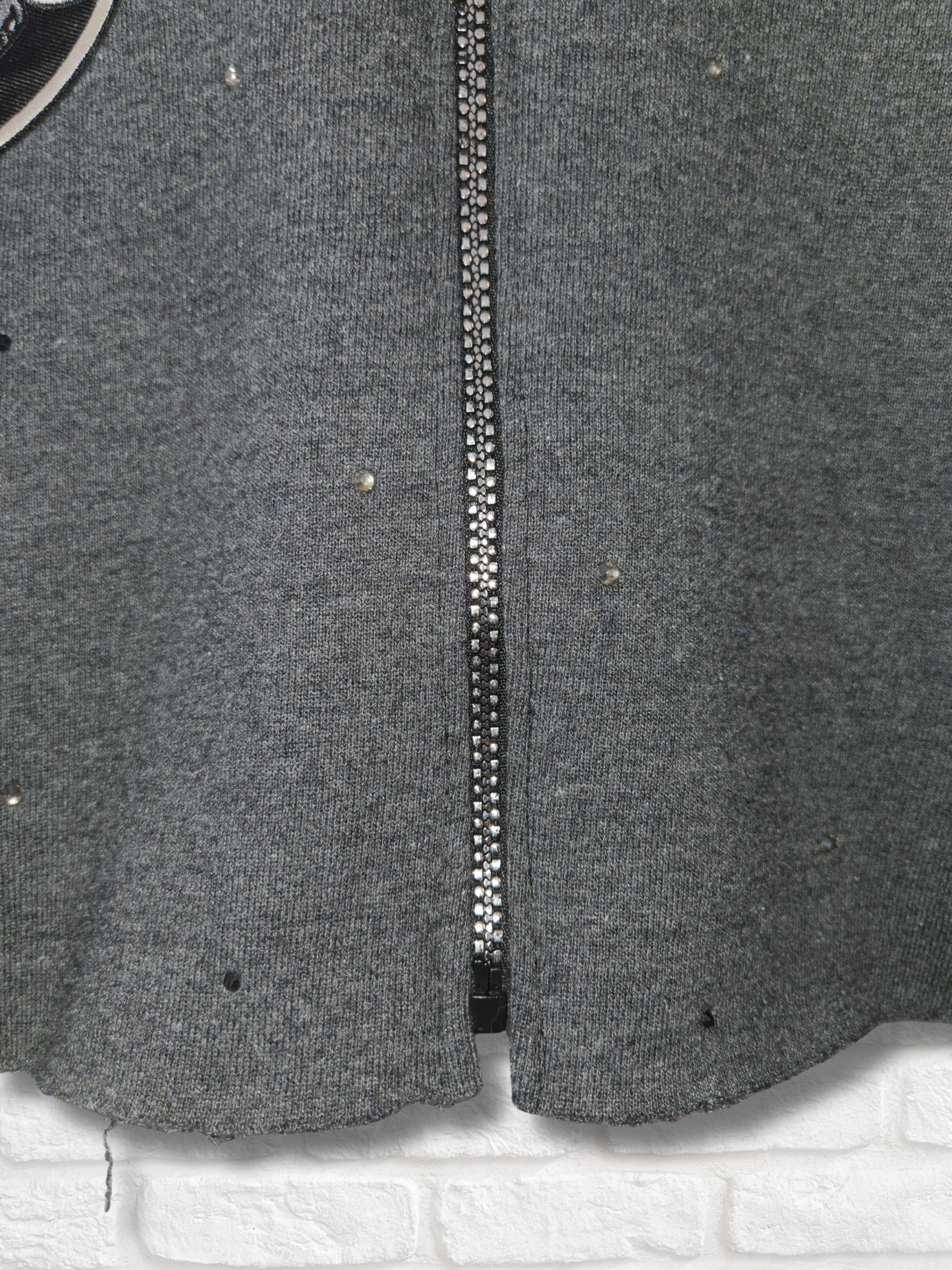 Las Vegas Raiders Crop Zip-Up Sweatshirt