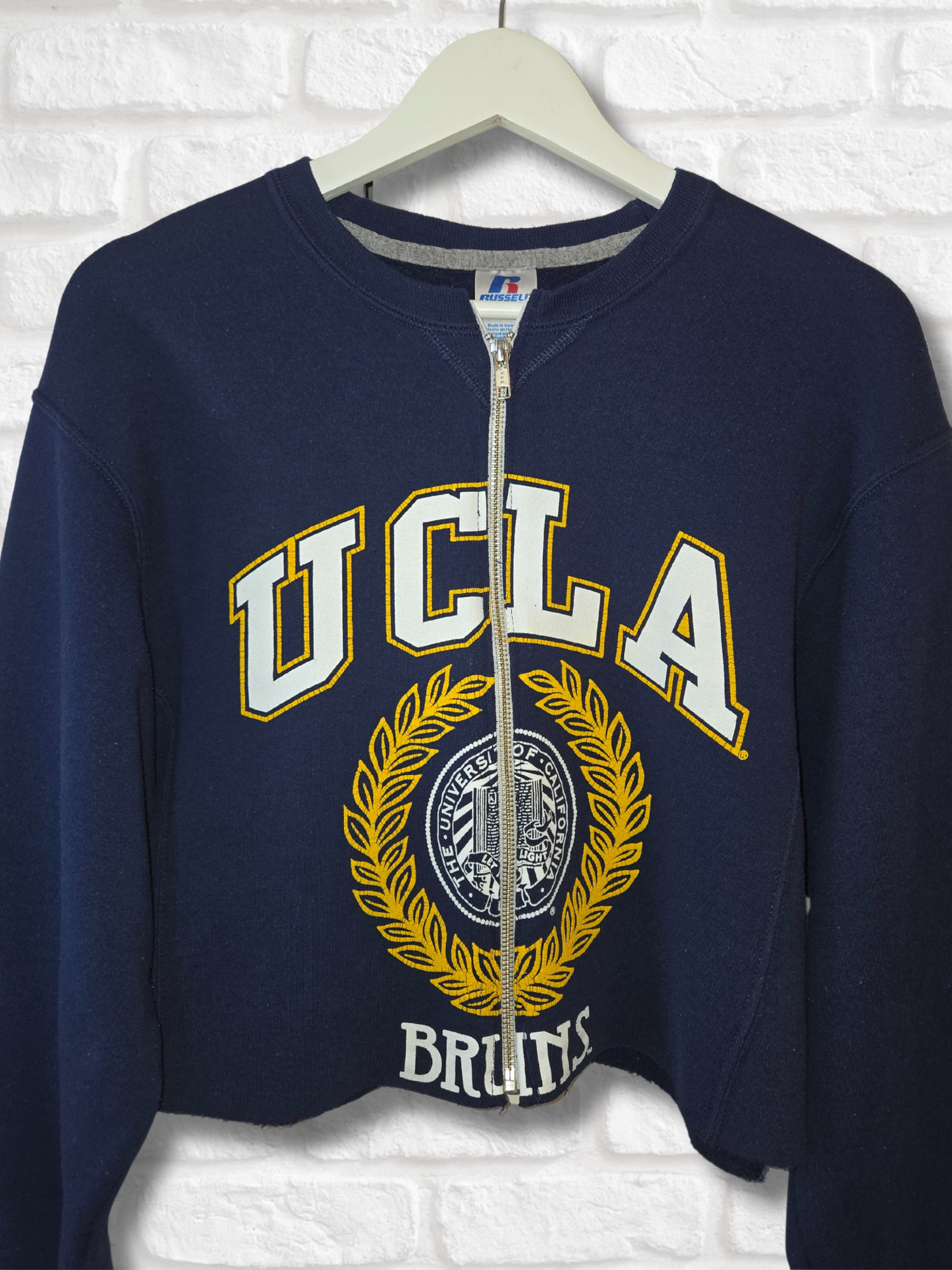 UCLA Bruins Crop Zip-Up Sweatshirt