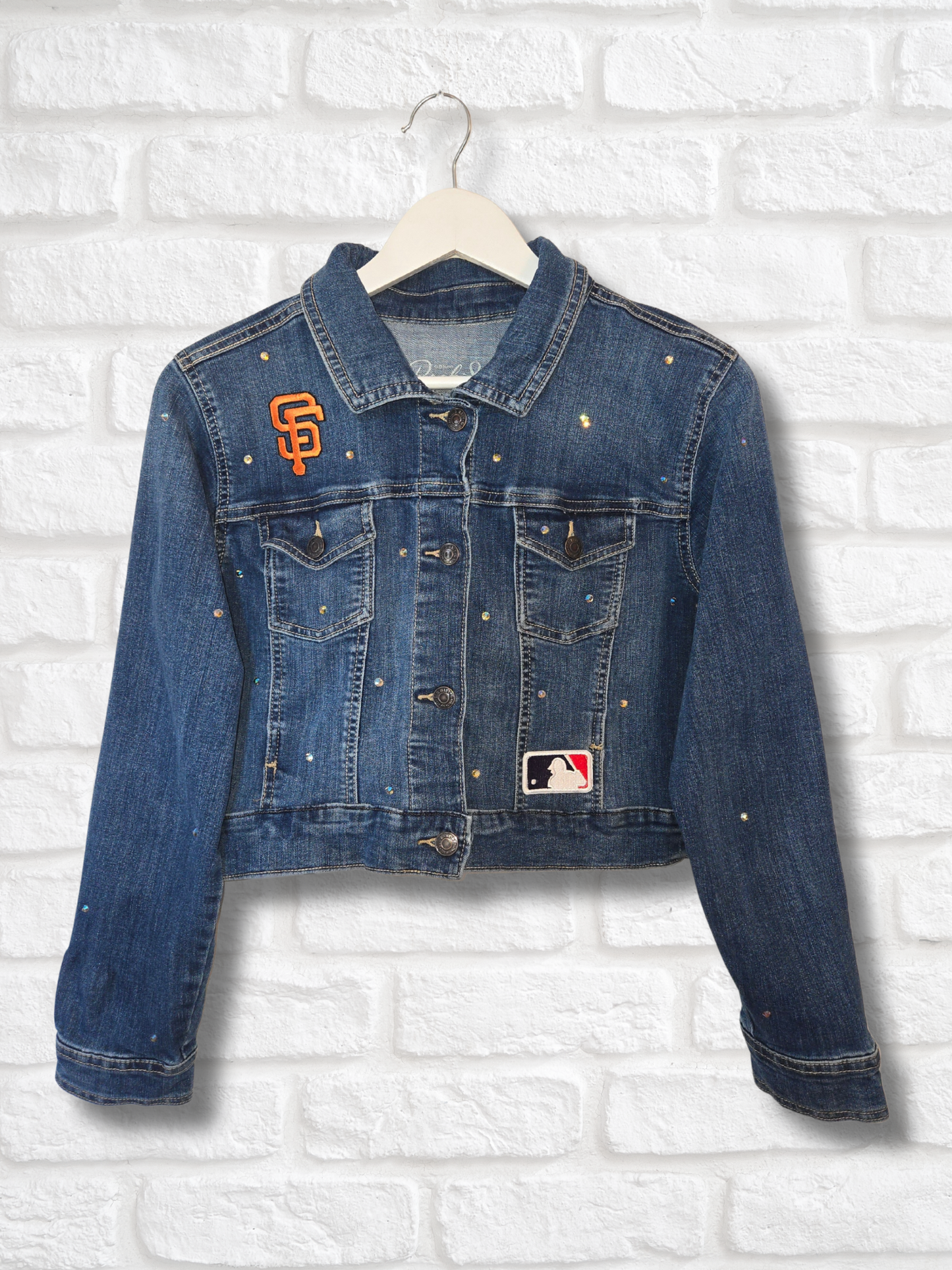 San Francisco Giants Crop Denim Jacket