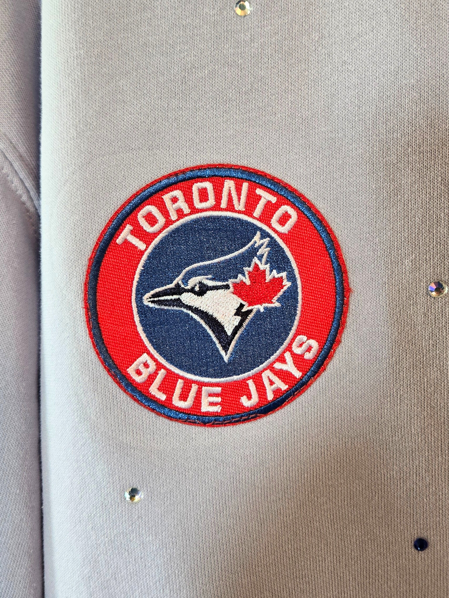 Toronto Blue Jays Crop Zip-Up Sweatshirt