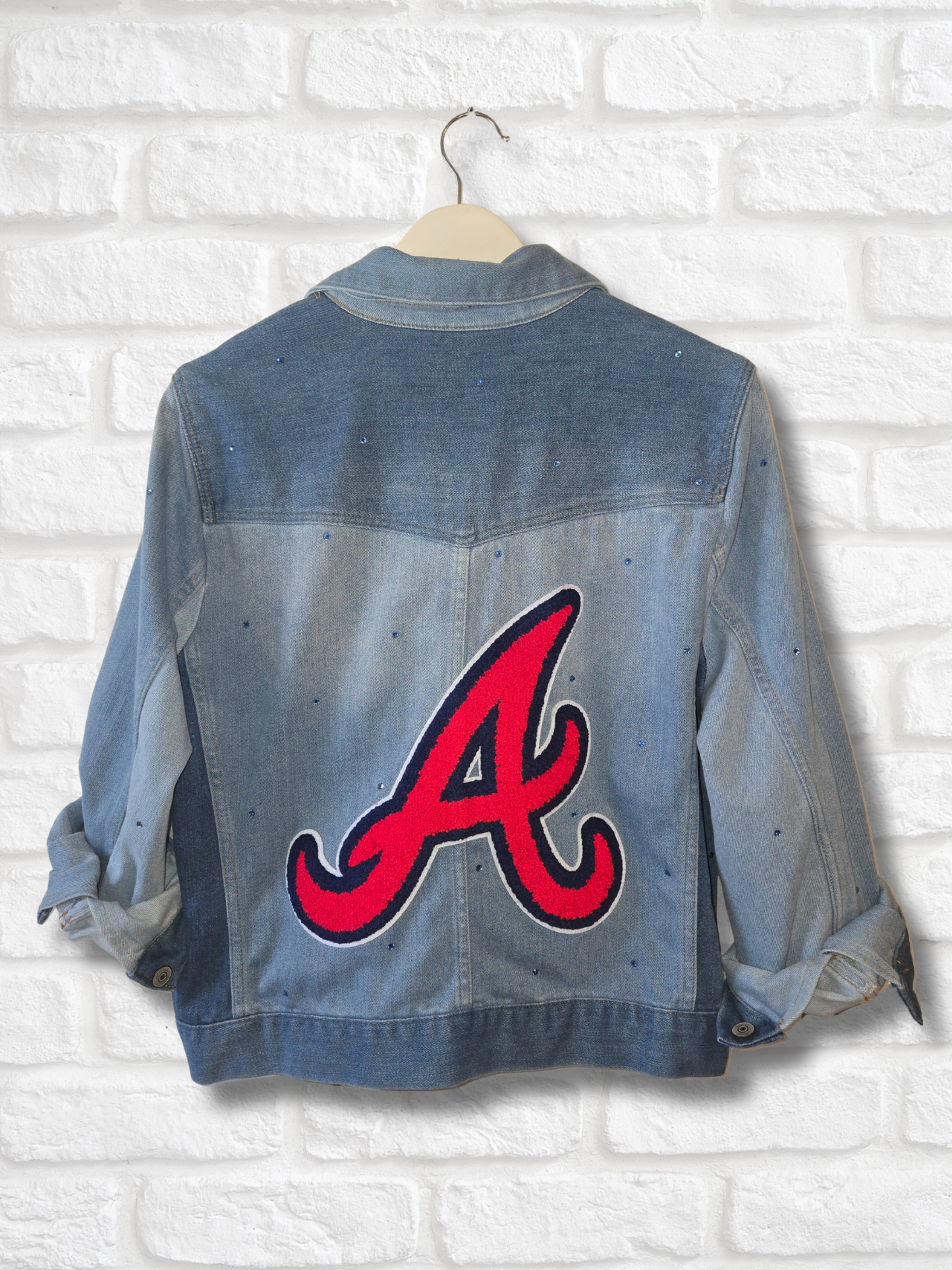 Atlanta Braves Rhinestone Denim Jacket