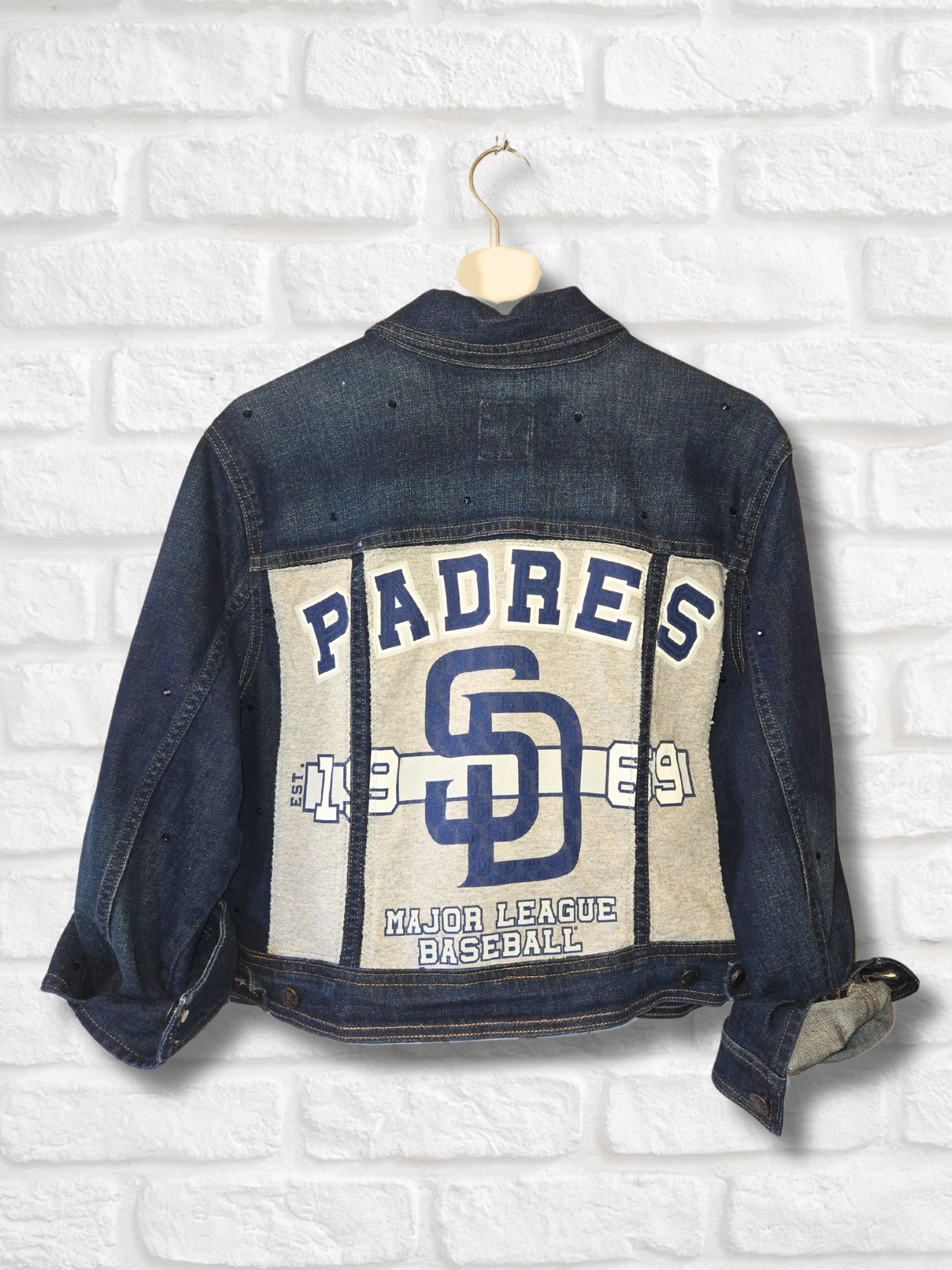 San Diego Padres Crop Denim Jacket