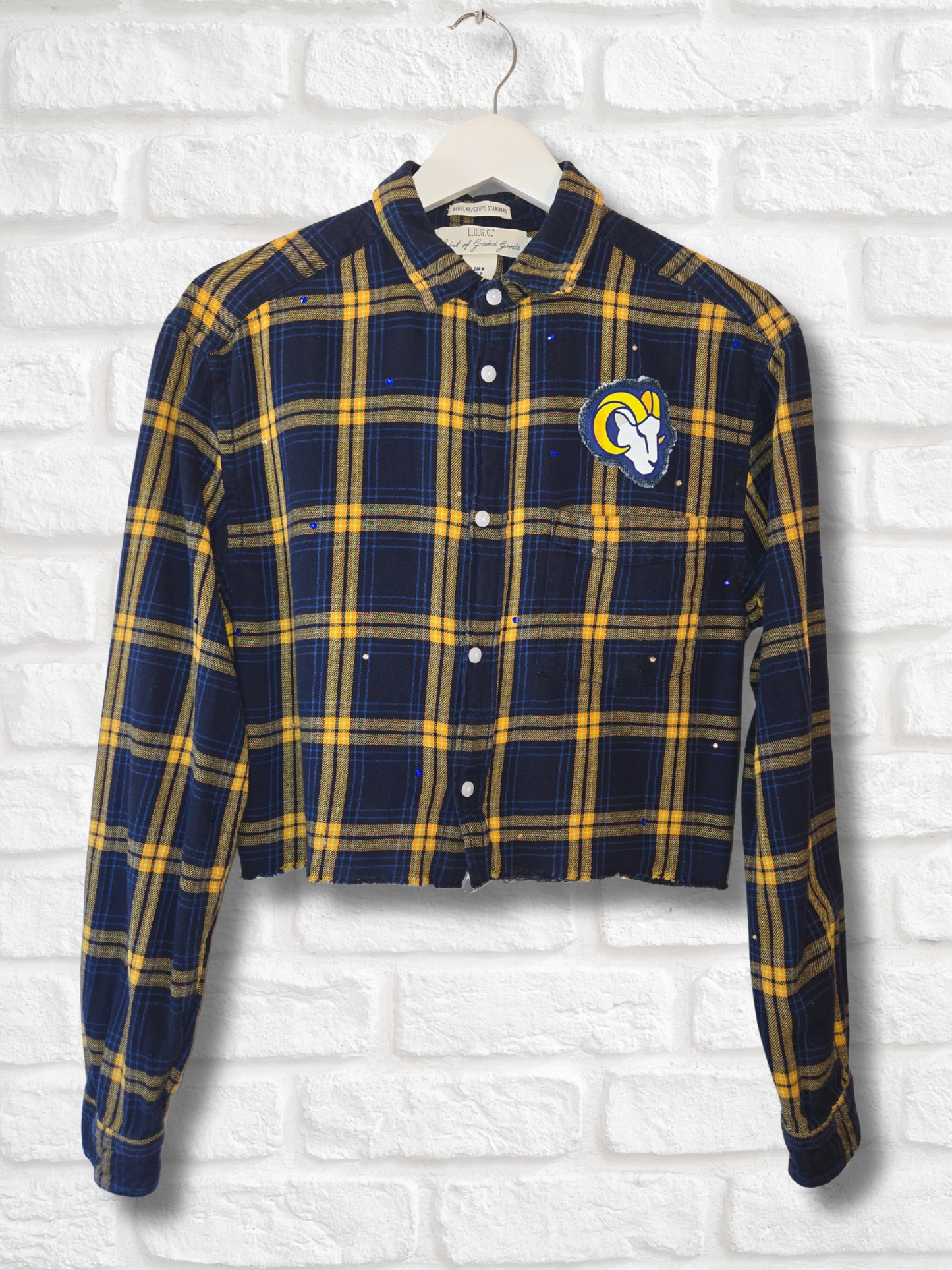 Los Angeles Rams Crop Flannel