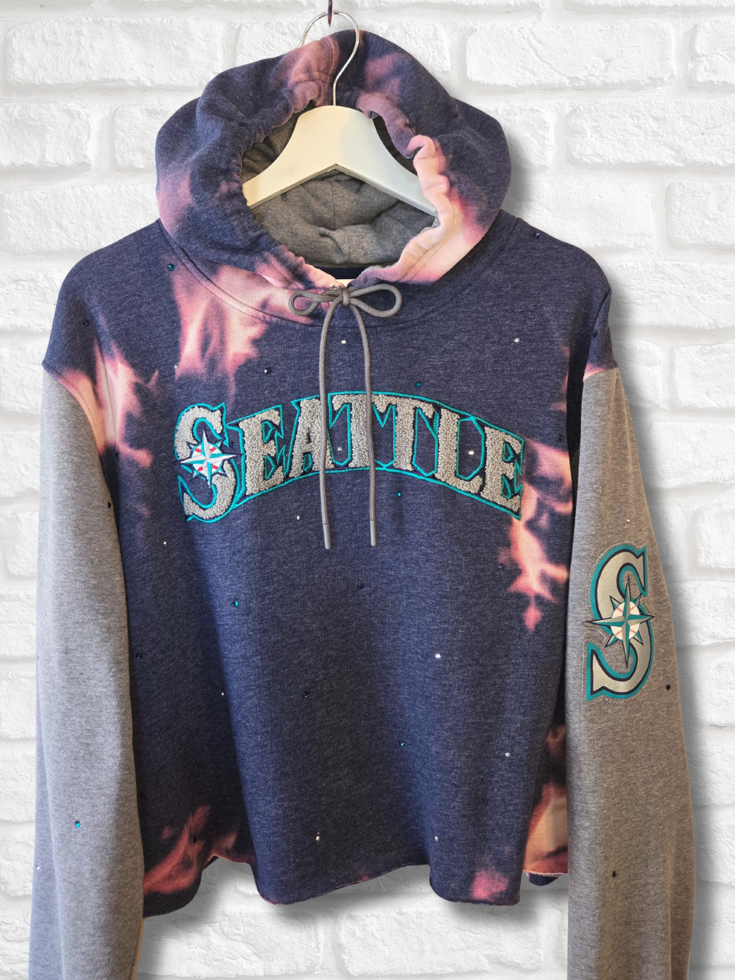 Seattle Mariners Crop Hoodie
