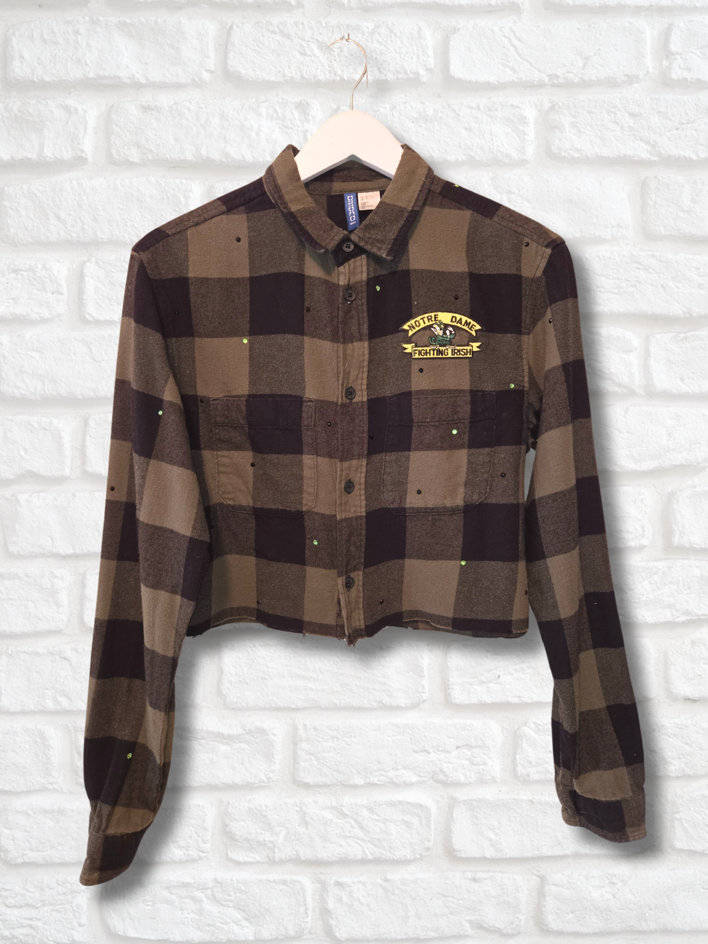 Notre Dame Fighting Irish Crop Flannel