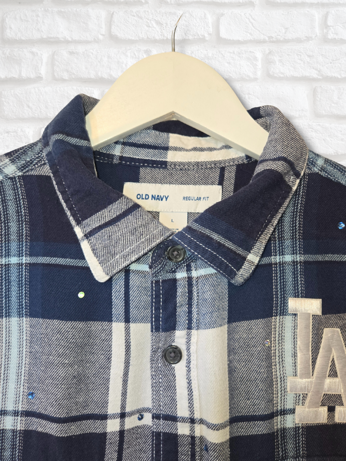 Los Angeles Dodgers Crop Flannel