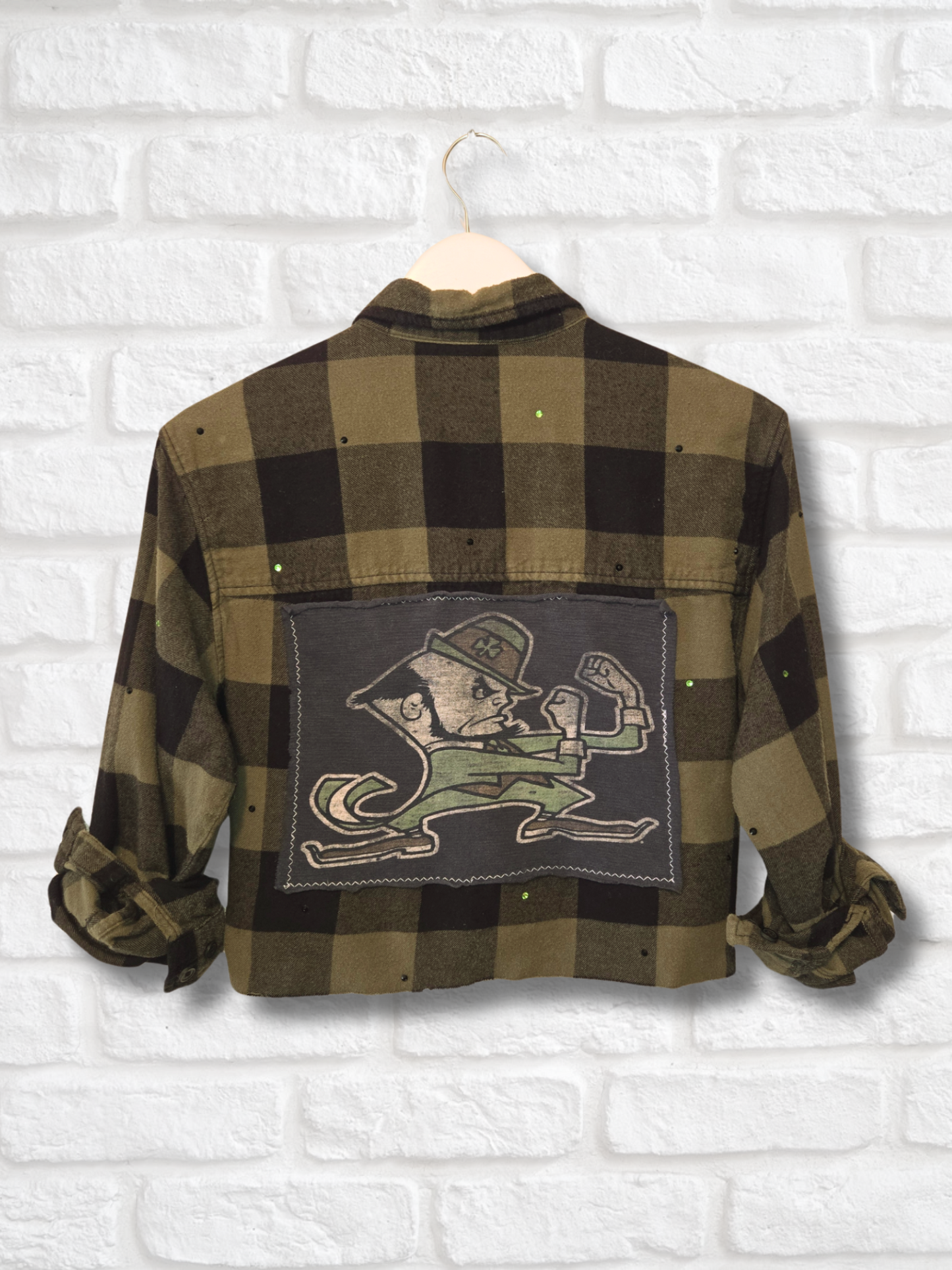 Notre Dame Fighting Irish Crop Flannel