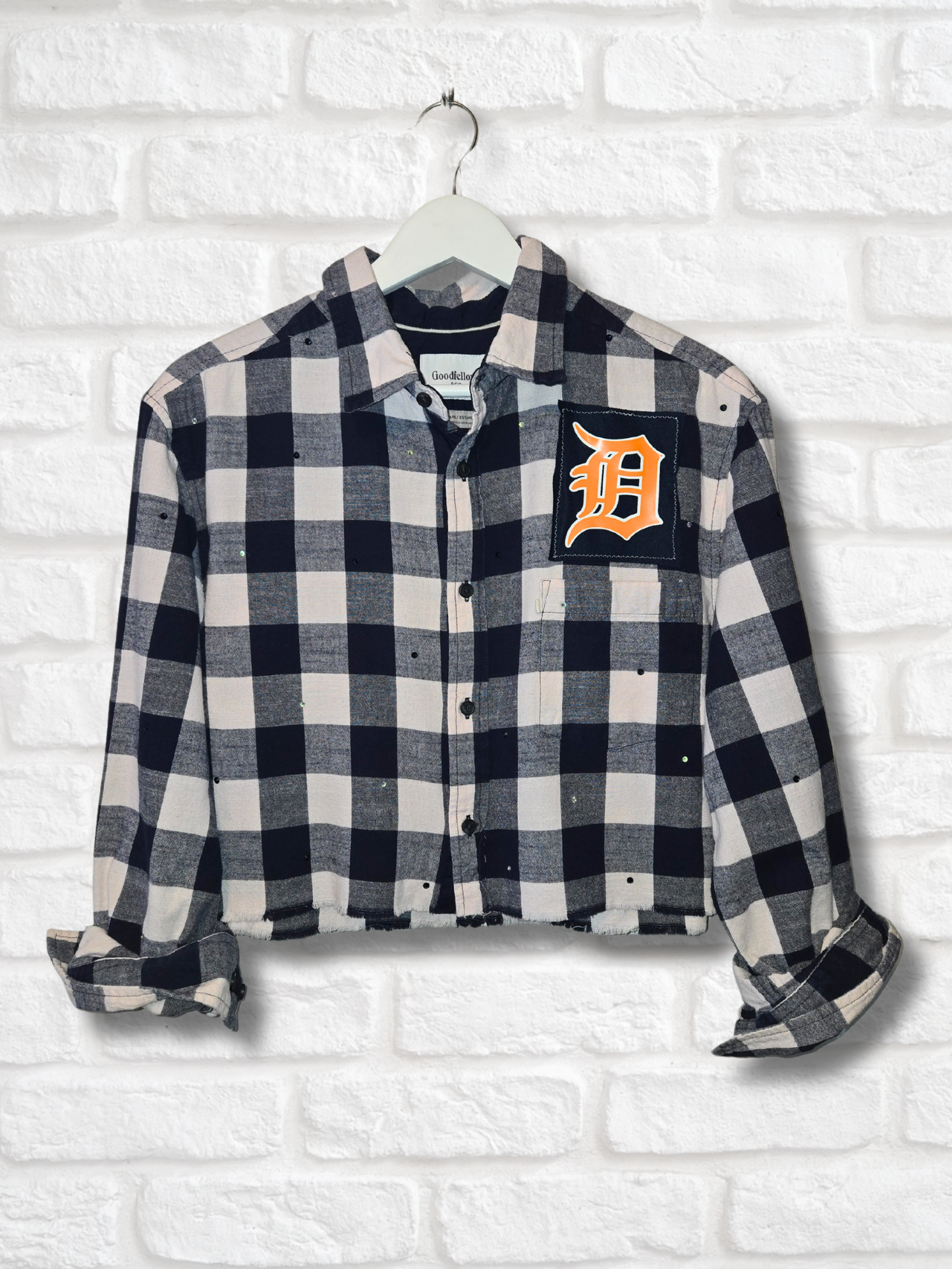 Detroit Tigers Crop Flannel
