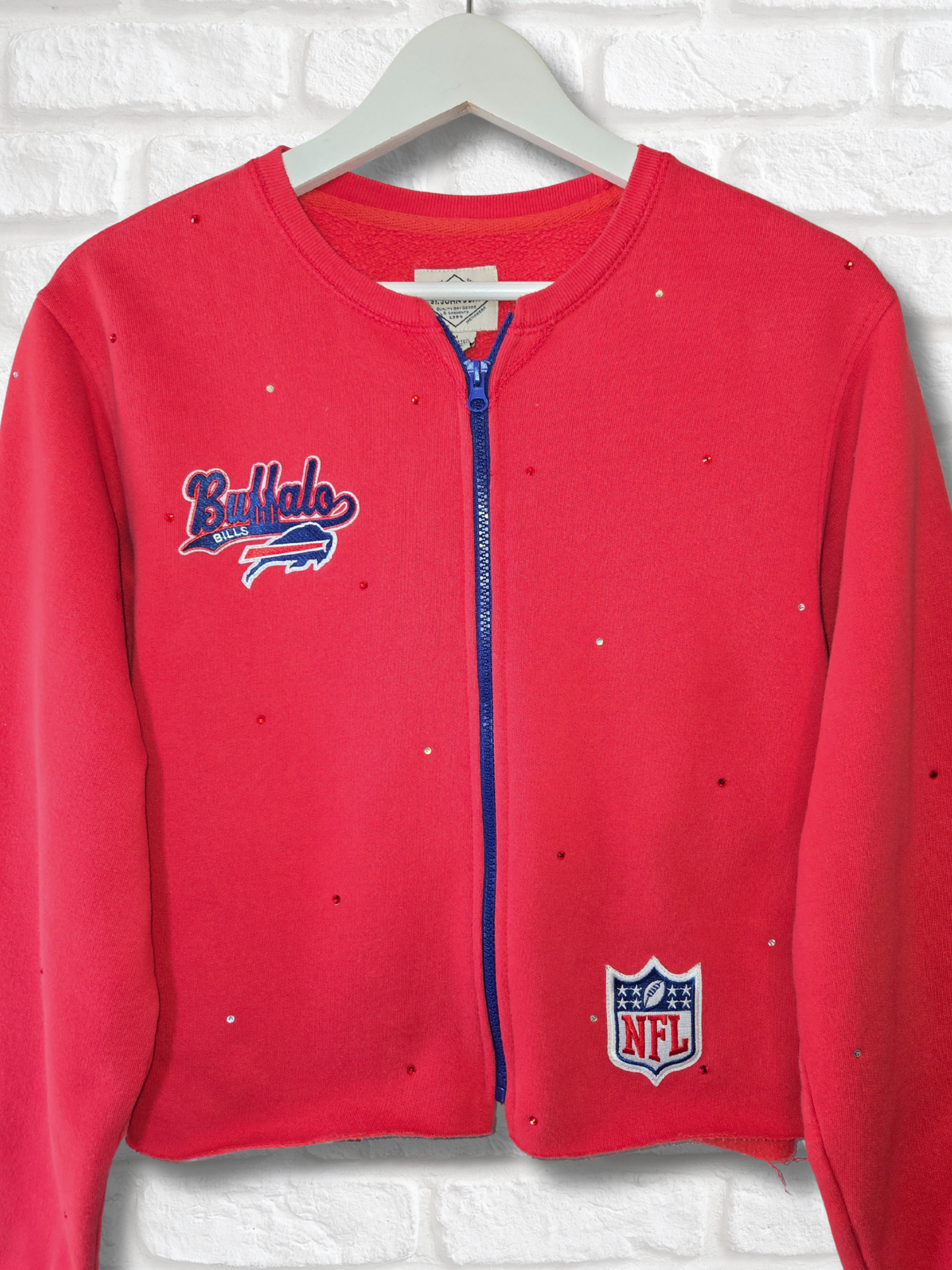 Buffalo Bills Crop Zip-Up Sweatshirt