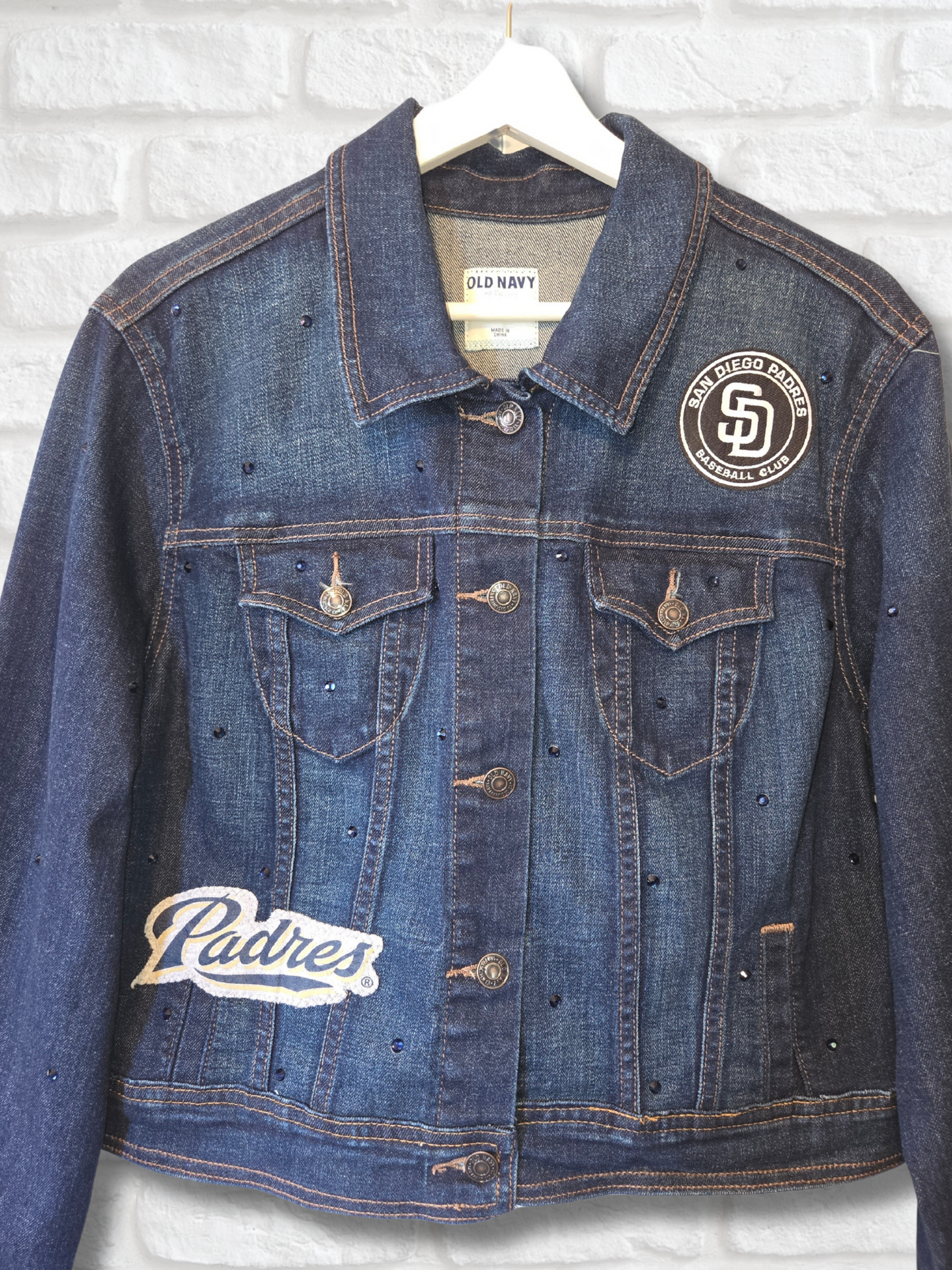 San Diego Padres Crop Denim Jacket