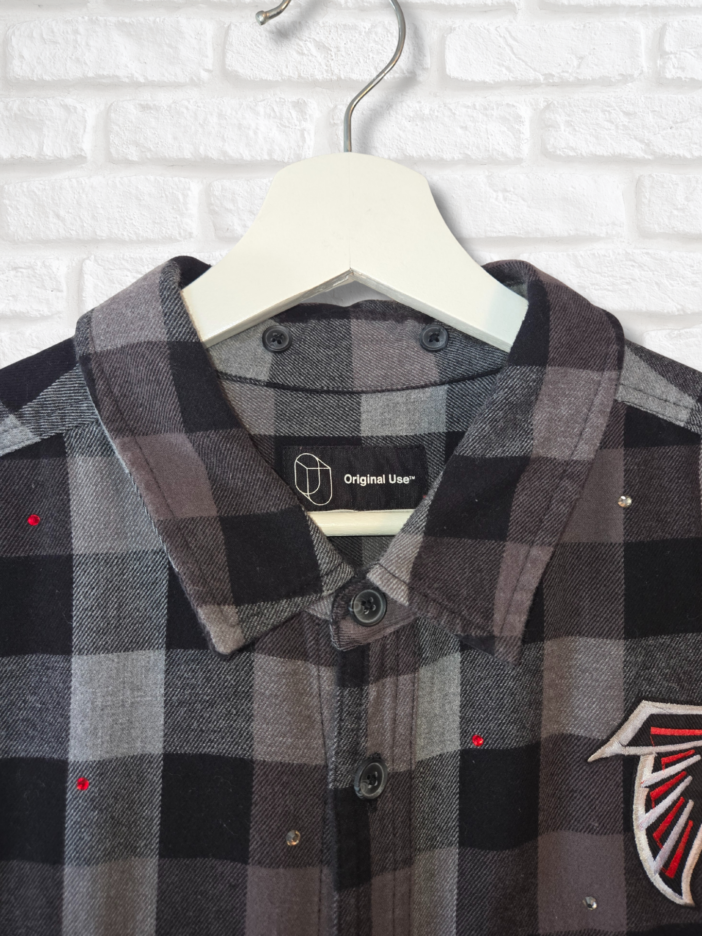 Atlanta Falcons Crop Flannel