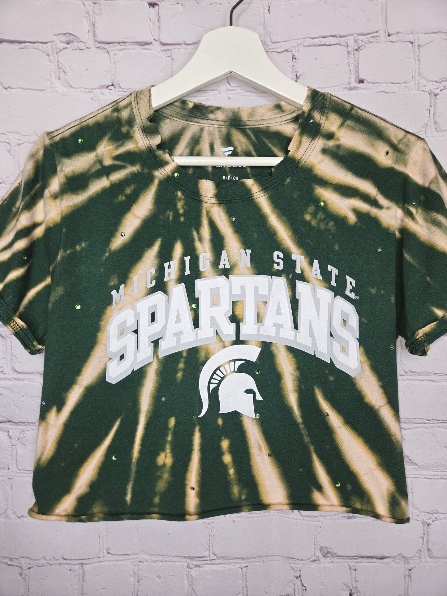 Michigan Spartans Crop Tee