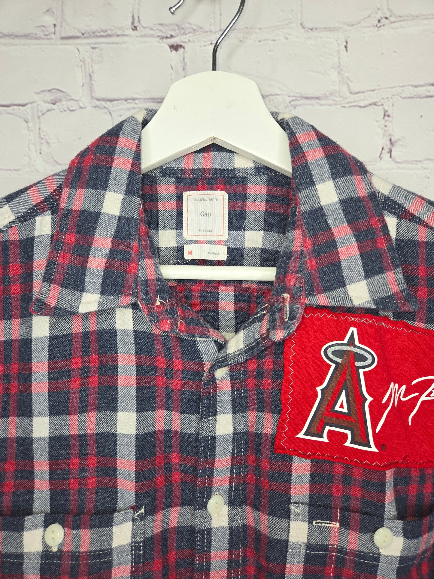 Los Angeles Angels Crop Flannel