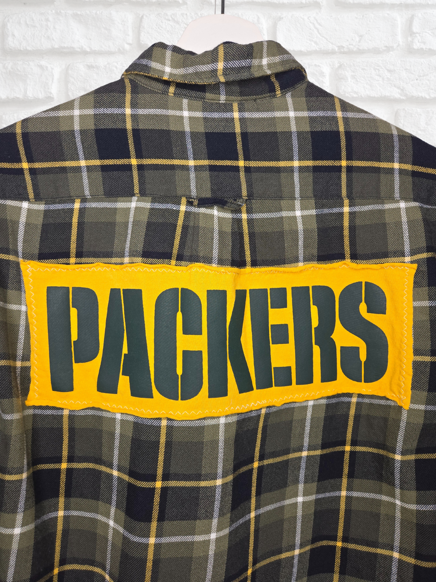 Green Bay Packers Crop Flannel