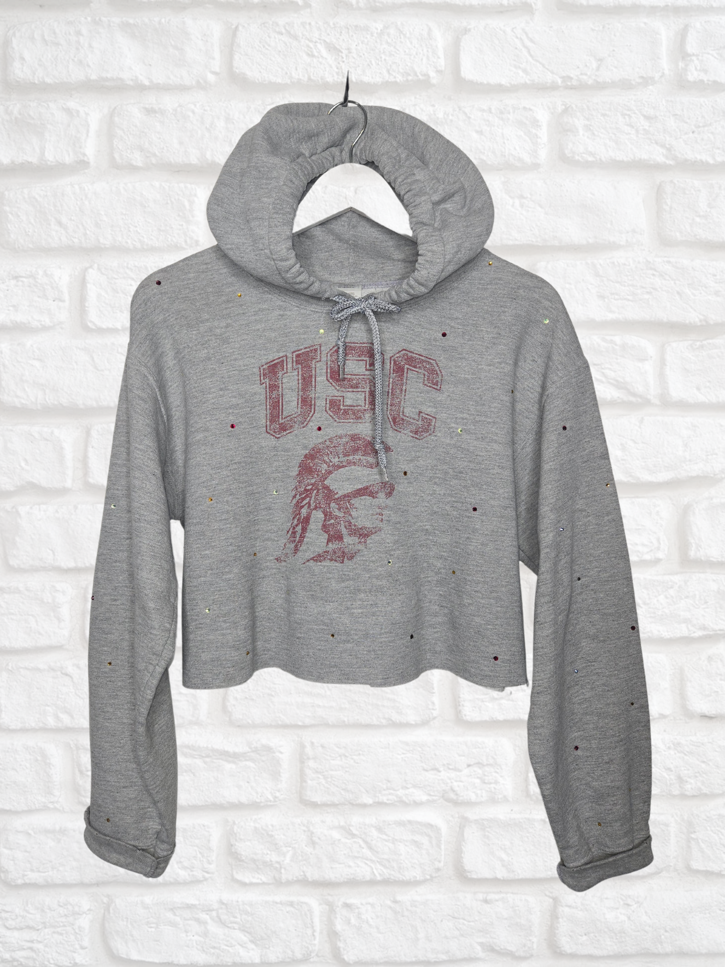 USC Trojans Crop Hoodie