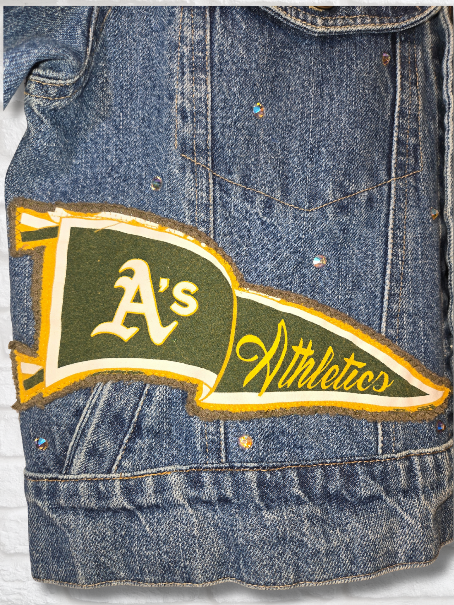 Athletics Crop Denim Jacket
