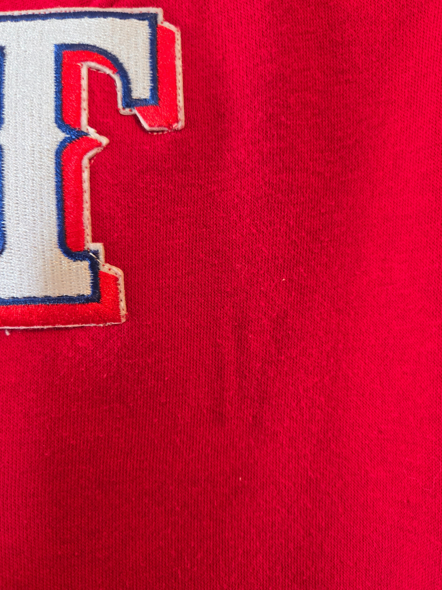 Texas Rangers Crop Zip-Up Sweatshirt