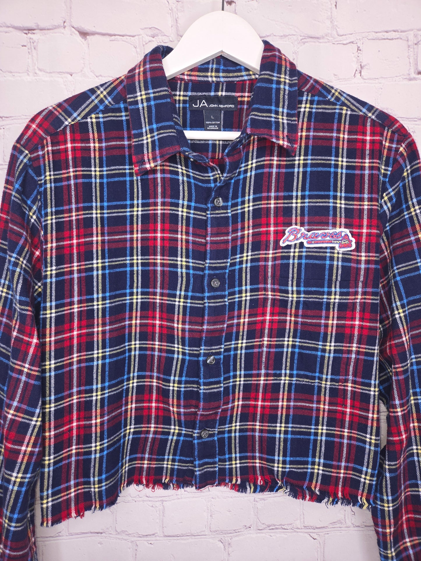 Atlanta Braves Crop Flannel