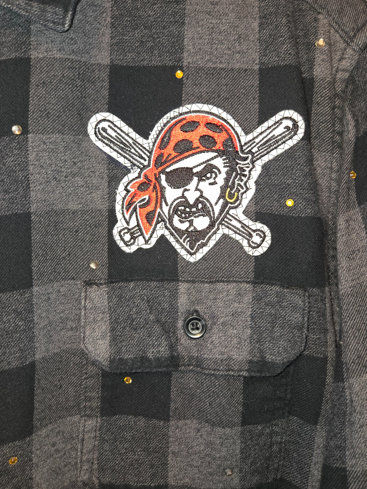 Pittsburgh Pirates Crop Flannel