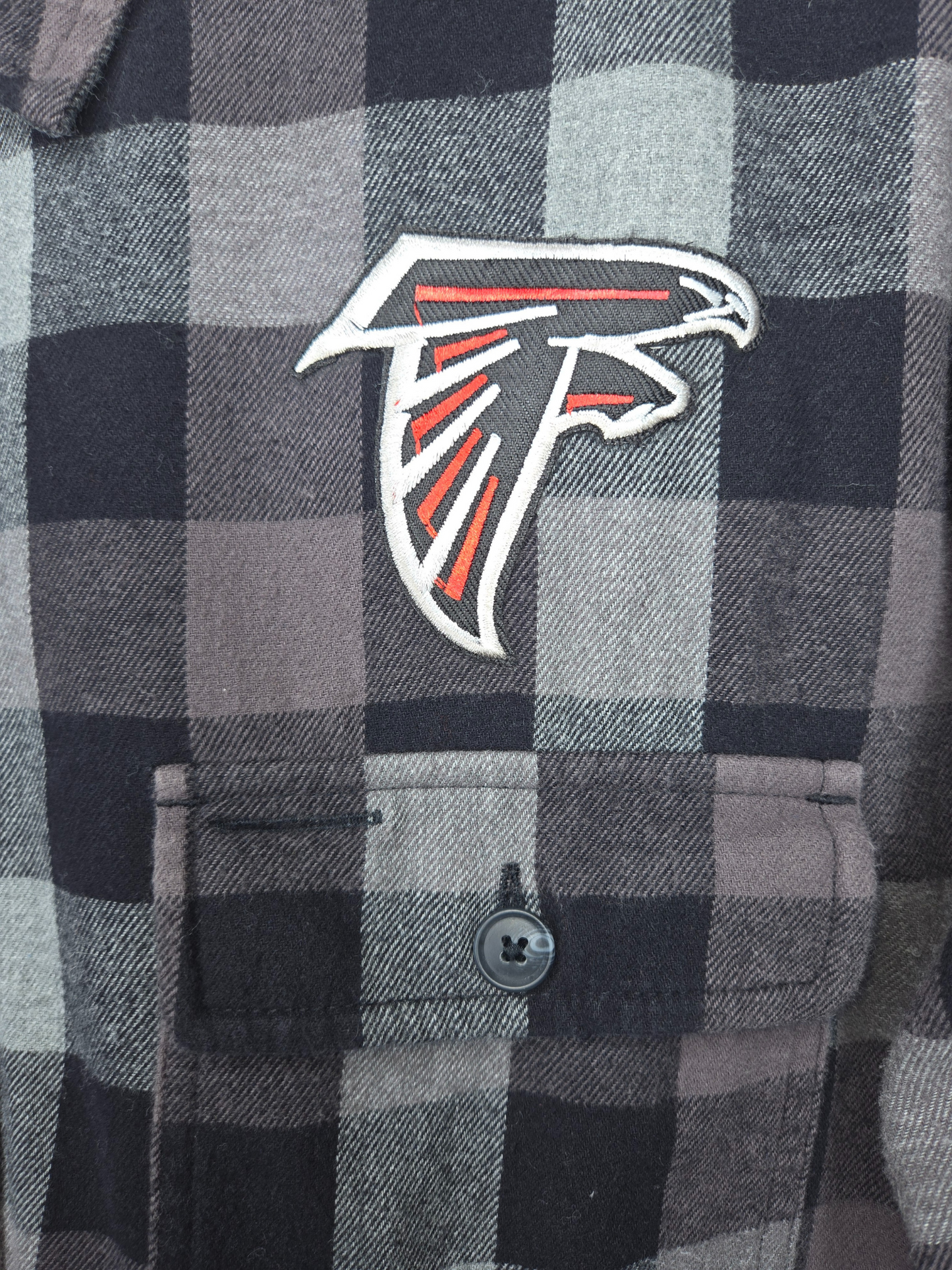 Atlanta Falcons Crop Flannel
