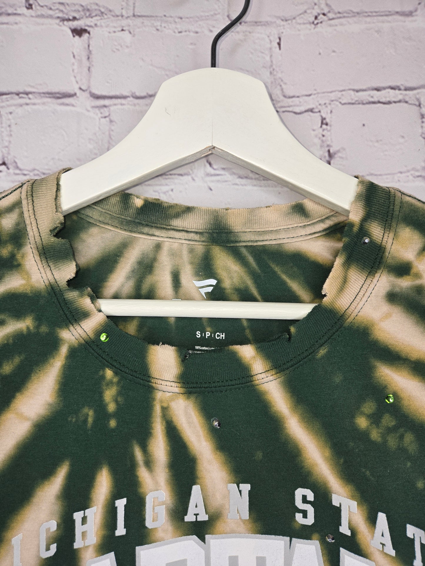 Michigan Spartans Crop Tee