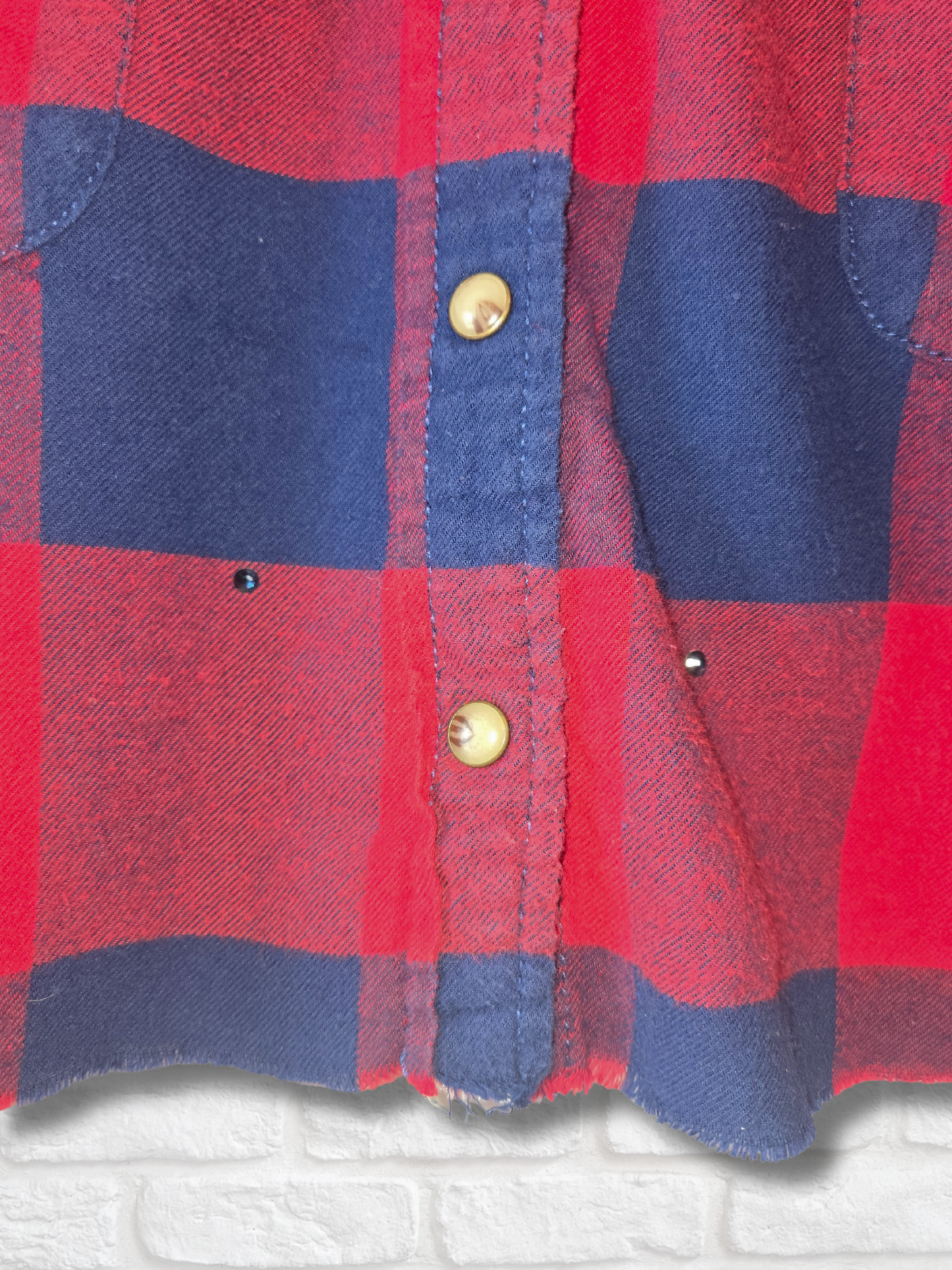 Atlanta Braves Crop Rhinestone Flannel