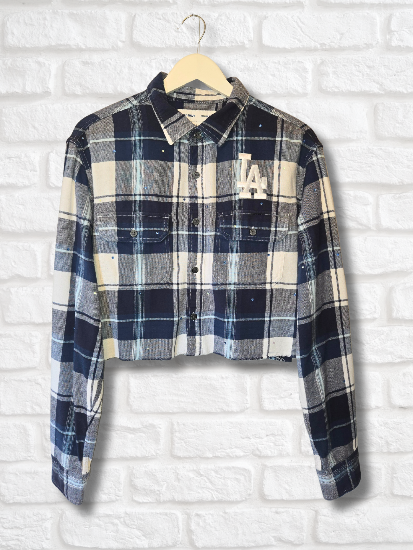 Los Angeles Dodgers Crop Flannel
