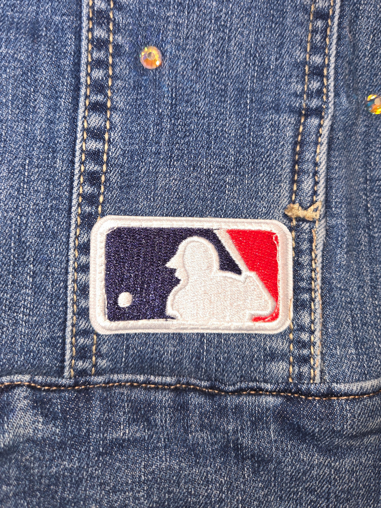 San Francisco Giants Crop Denim Jacket