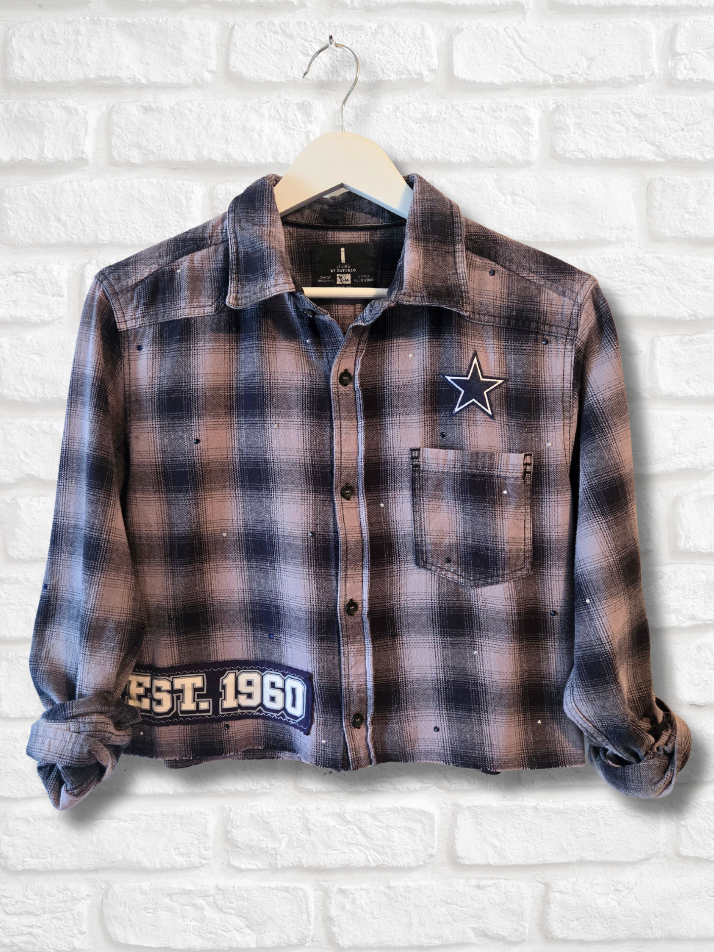 Dallas Cowboys Crop Flannel