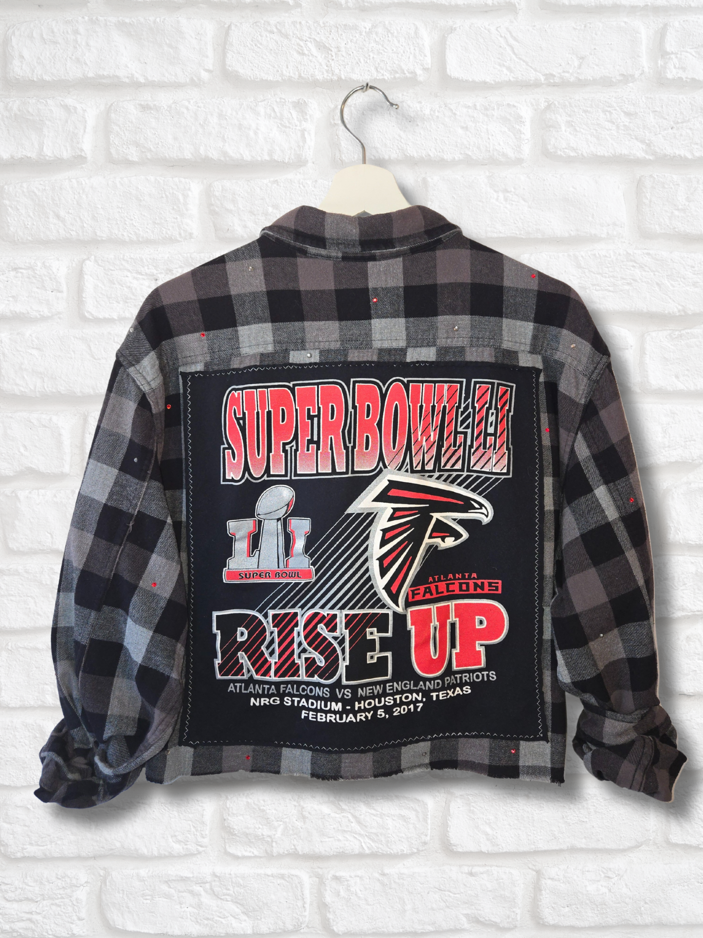 Atlanta Falcons Crop Flannel