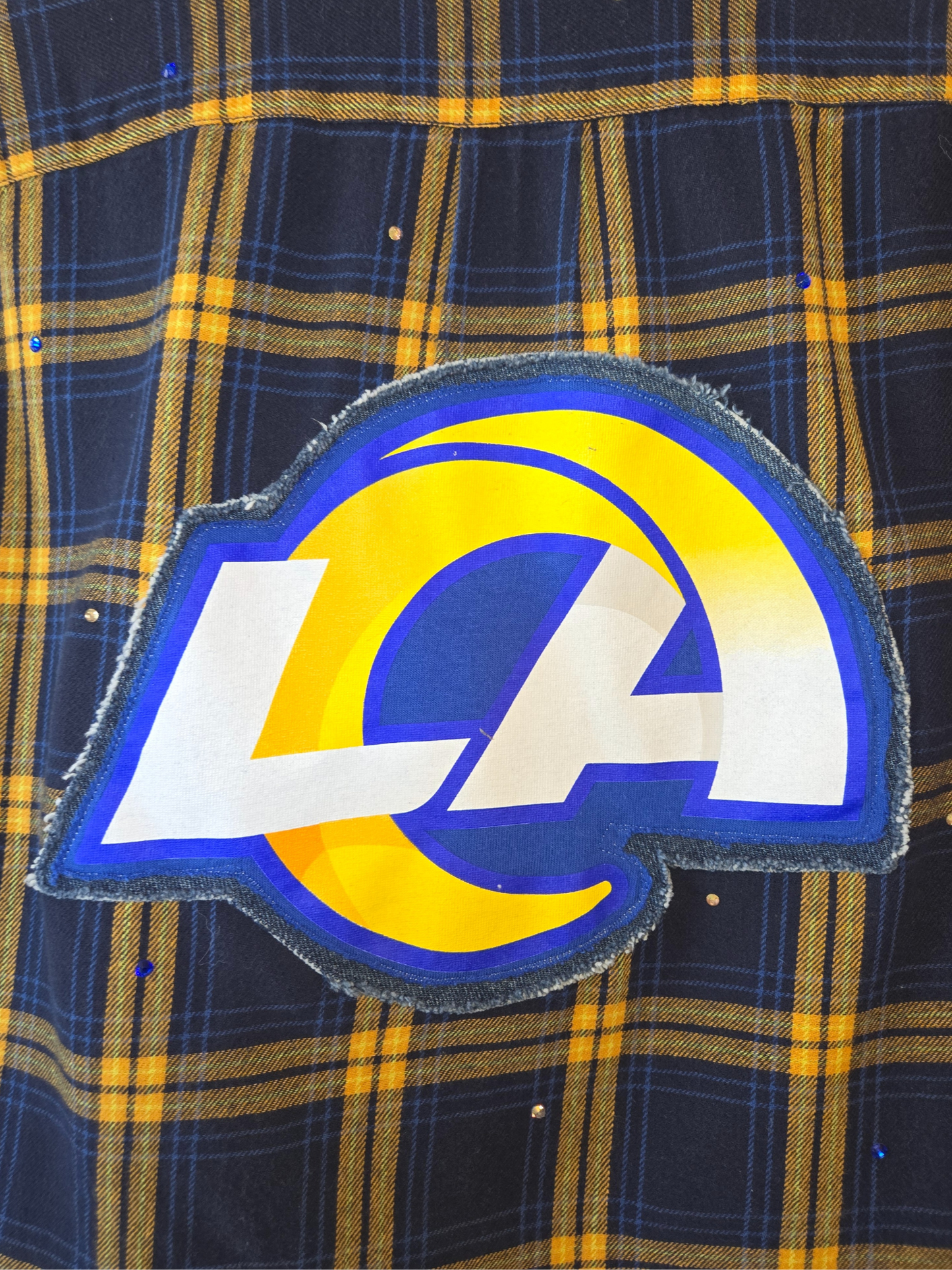 Los Angeles Rams Crop Flannel