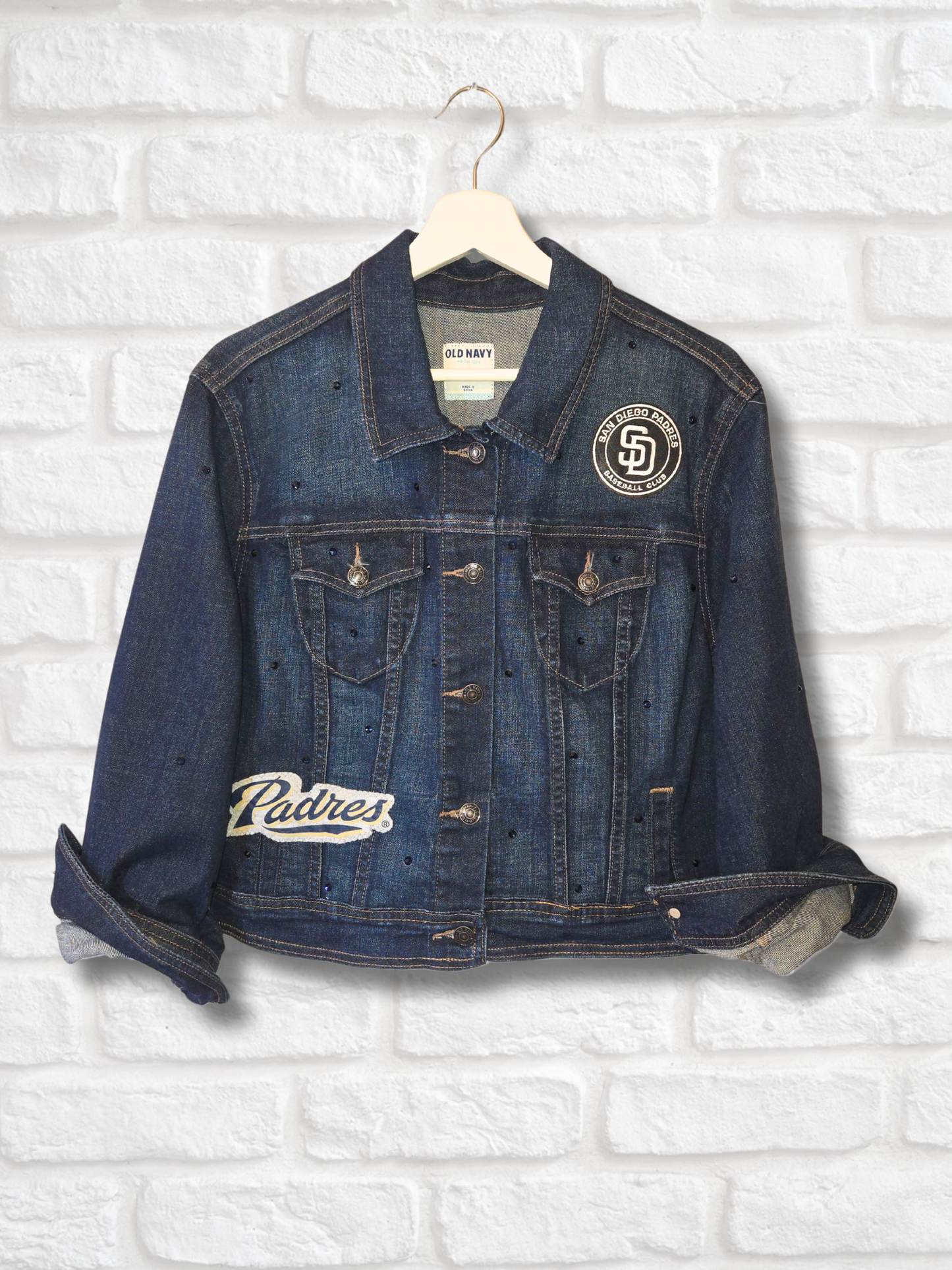 San Diego Padres Crop Denim Jacket