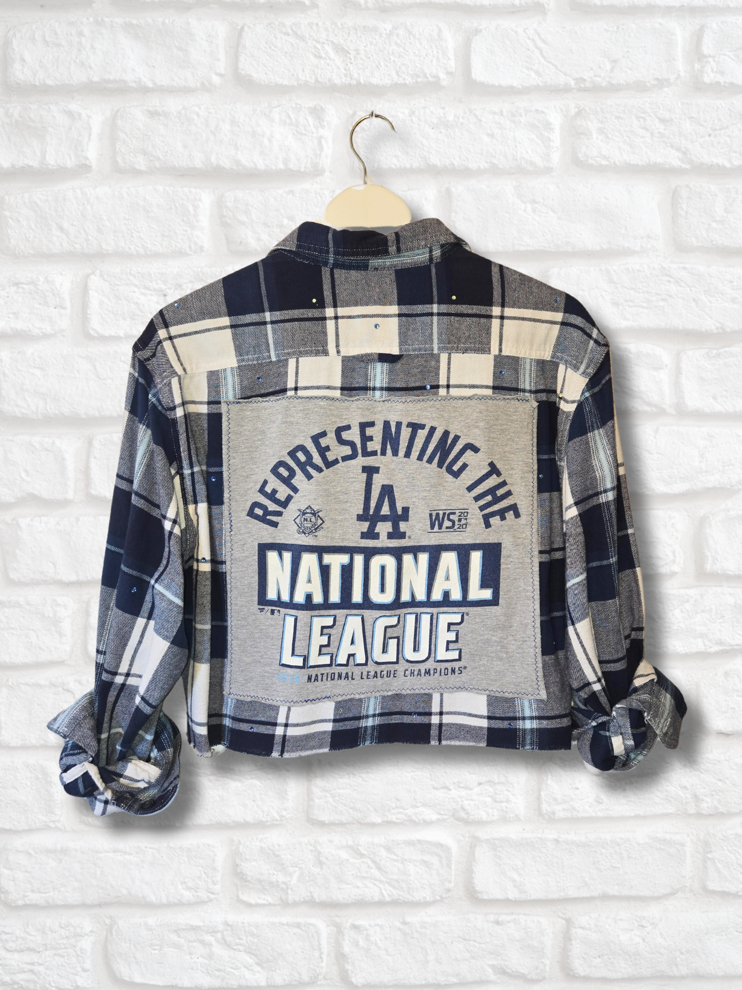 Los Angeles Dodgers Crop Flannel