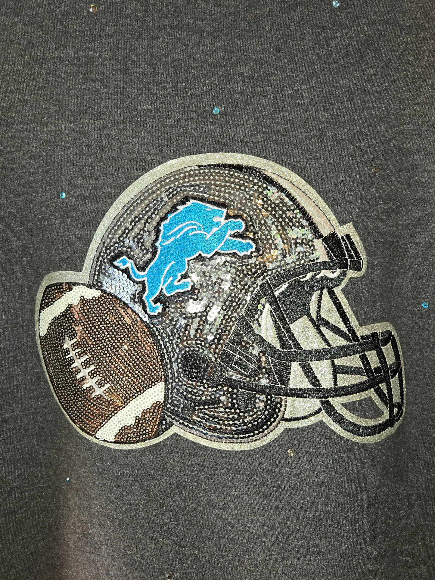 Detroit Lions Crop Zip-Up Sweatshirt