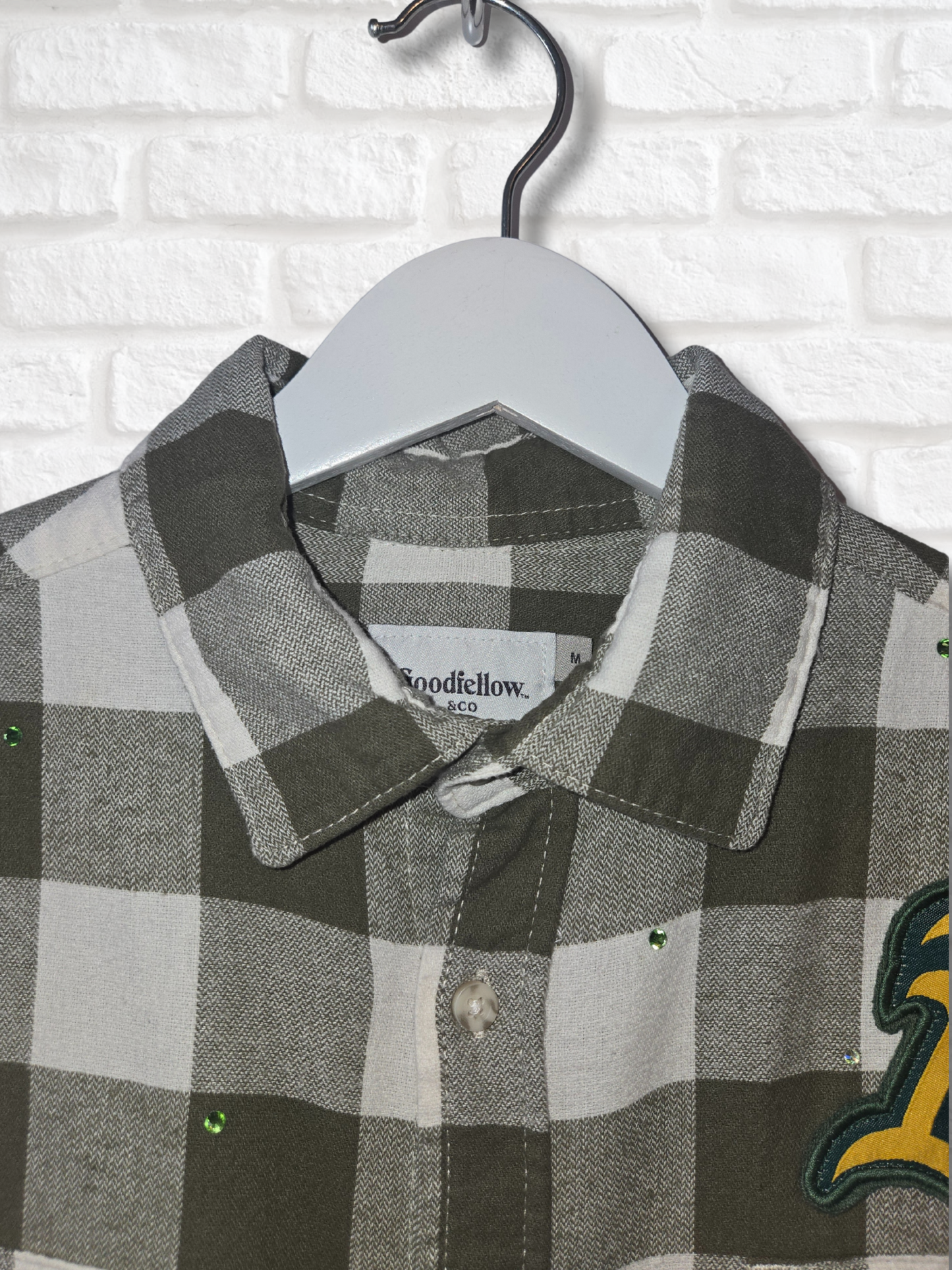 Oakland Athletics Crop Flannel