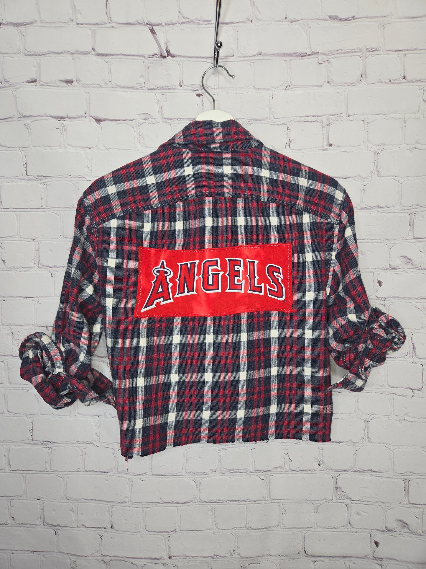 Los Angeles Angels Crop Flannel