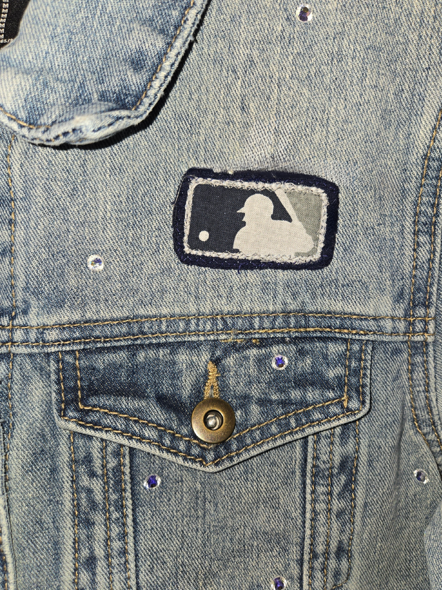 Seattle Mariners Crop Denim Jacket