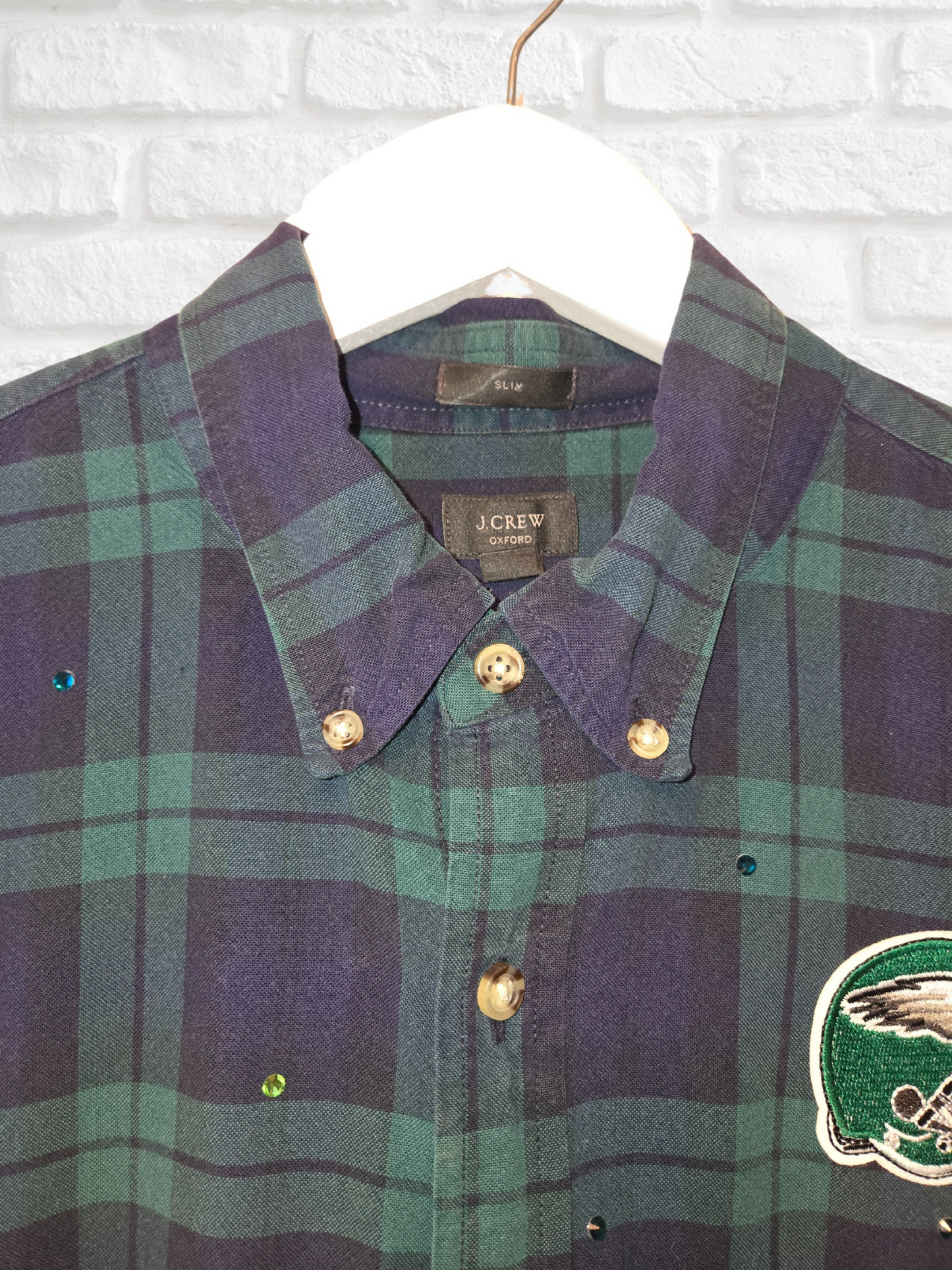 Philadelphia Eagles Crop Flannel