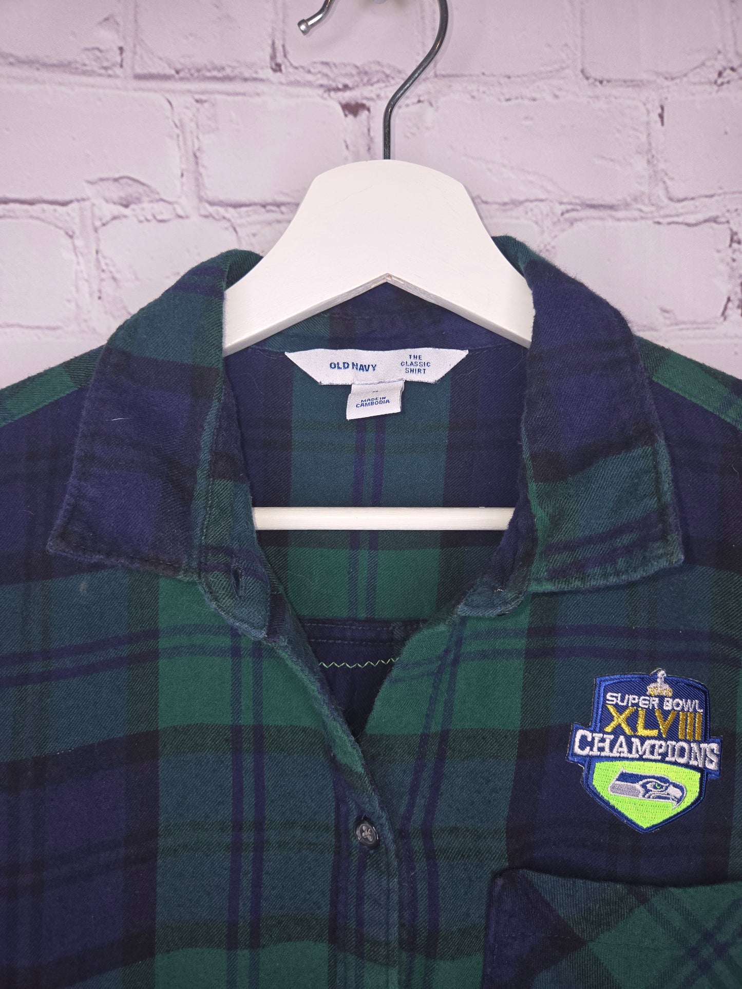 Seattle Seahawks Crop Flannel