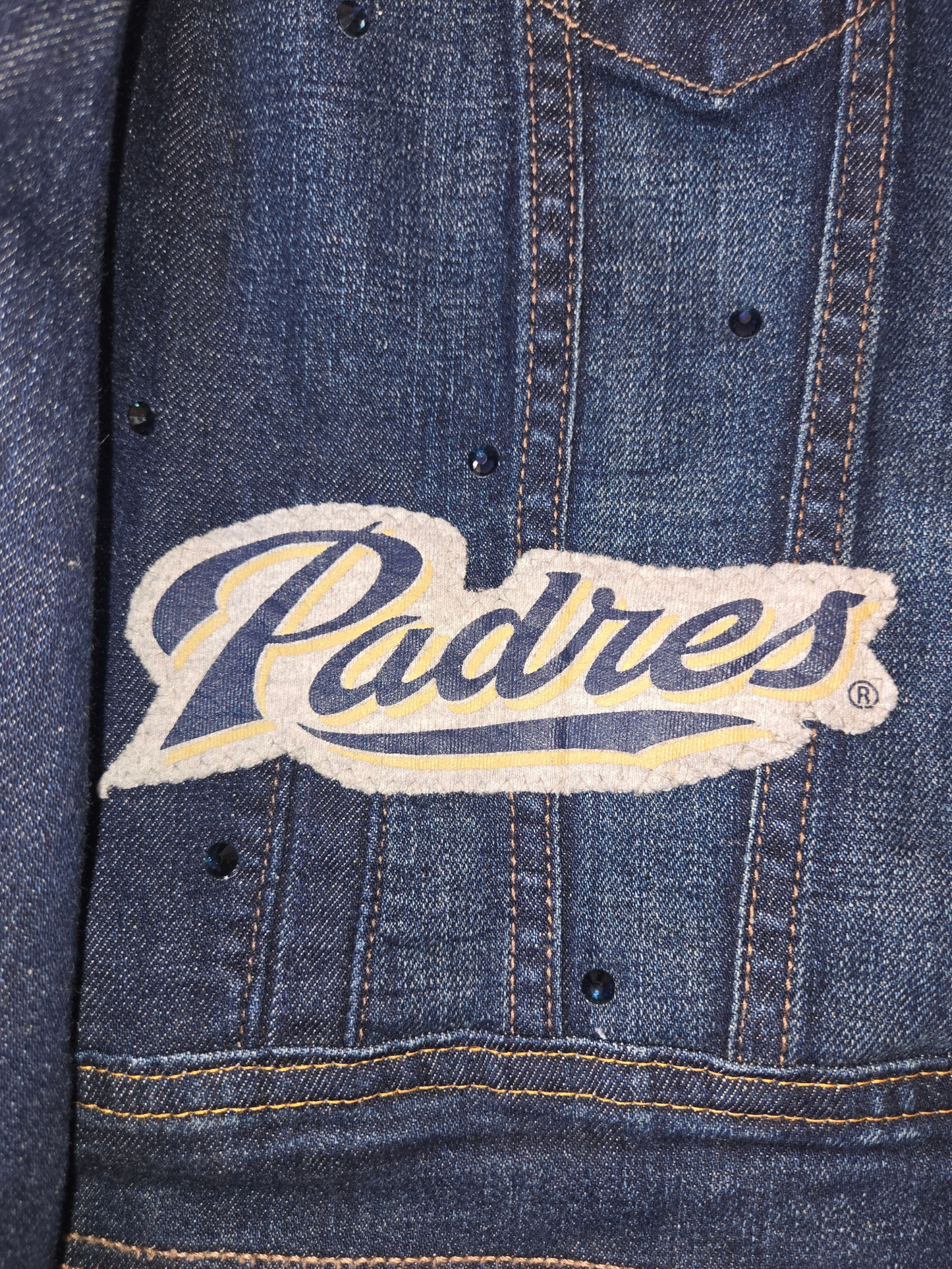 San Diego Padres Crop Denim Jacket
