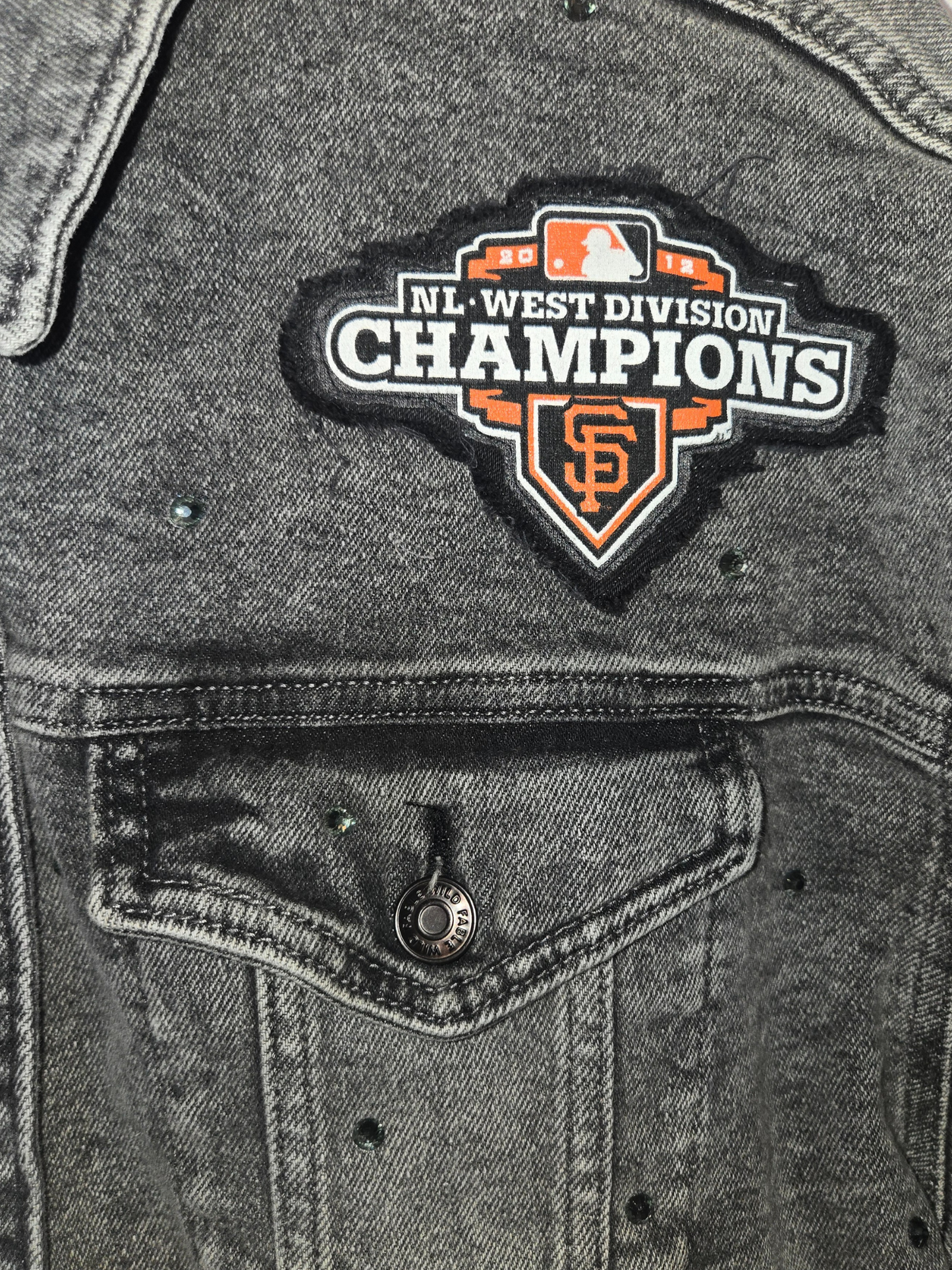 San Francisco Giants Crop Rhinestone Jacket