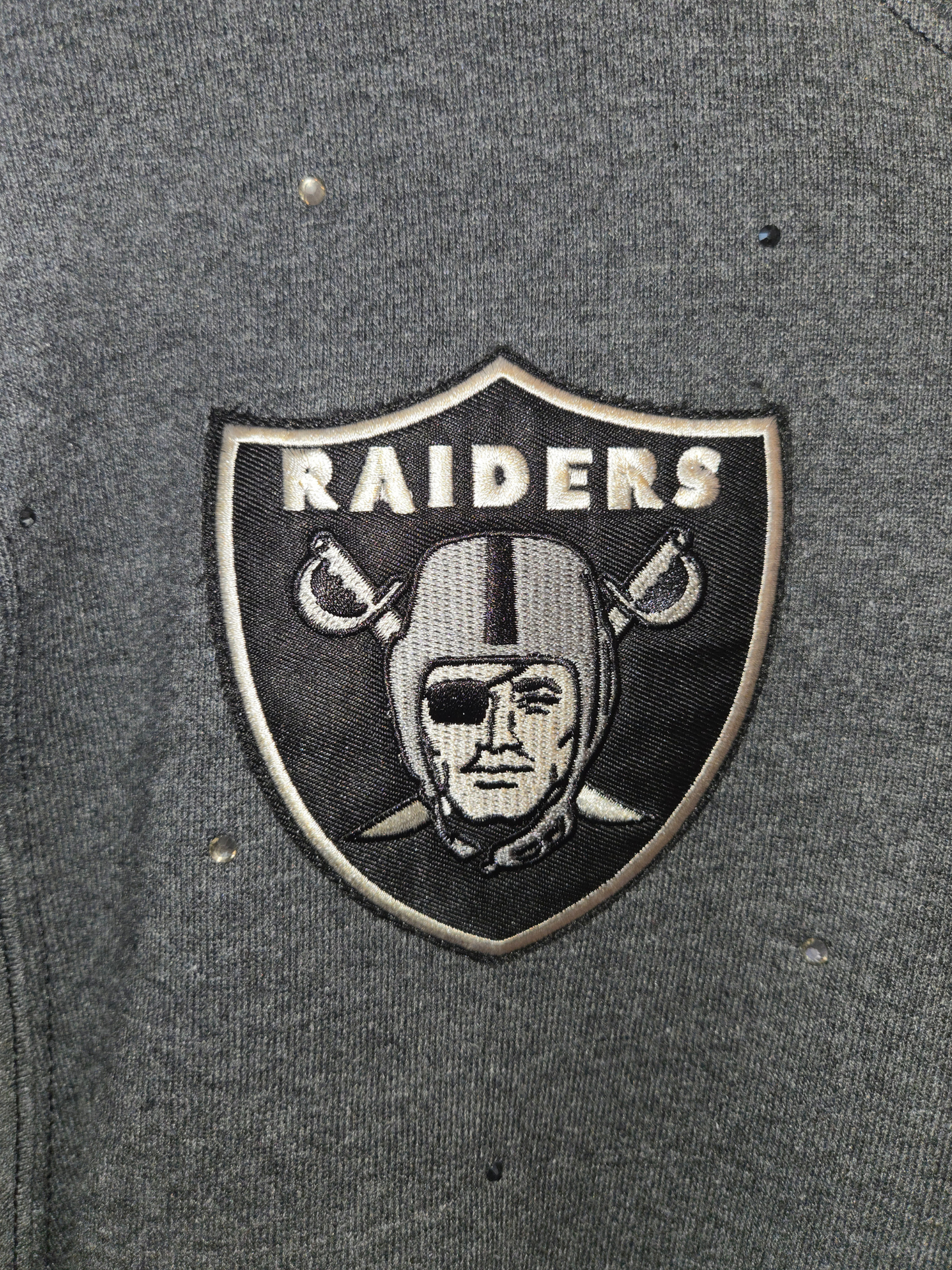 Las Vegas Raiders Crop Zip-Up Sweatshirt