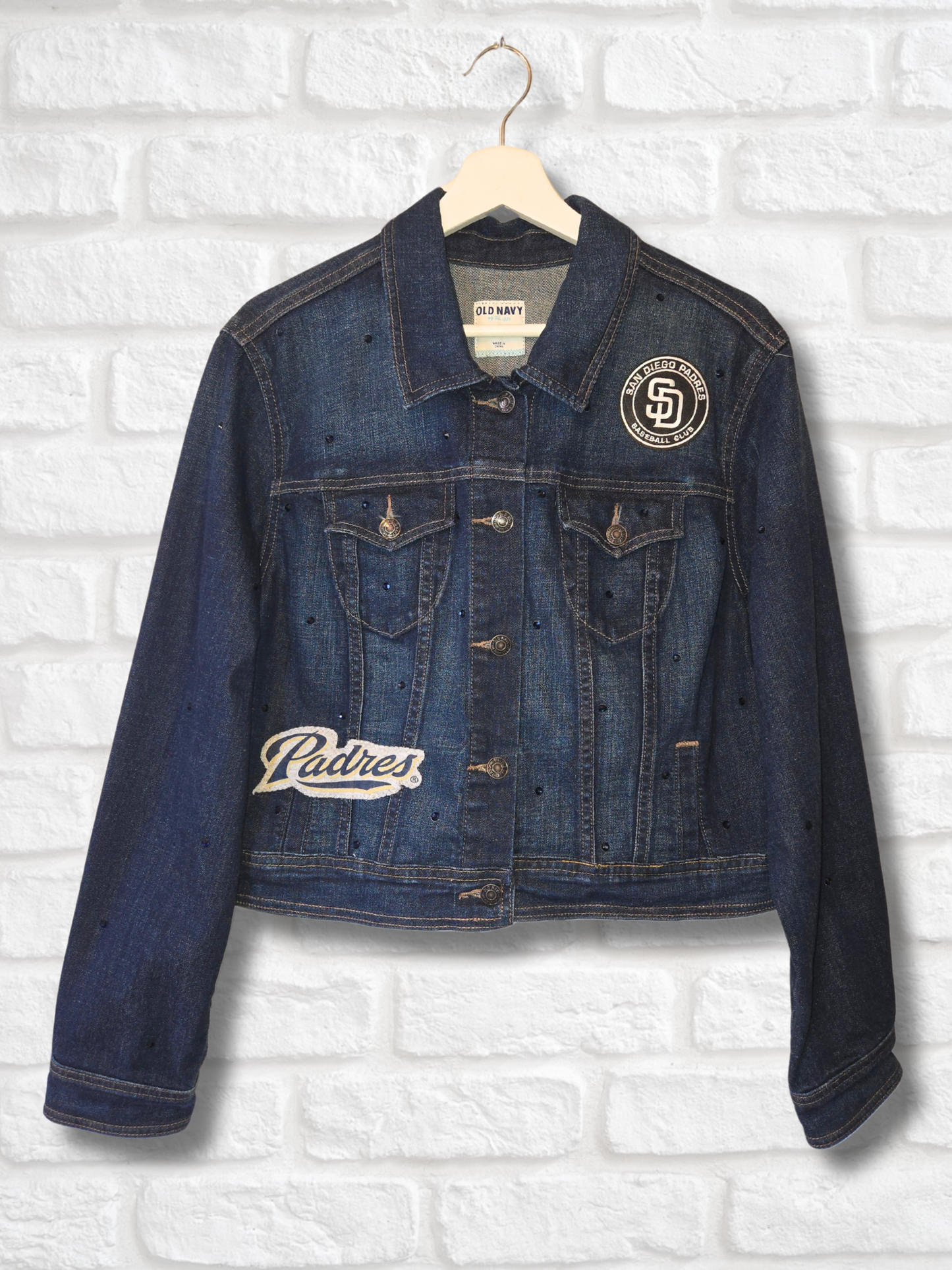 San Diego Padres Crop Denim Jacket