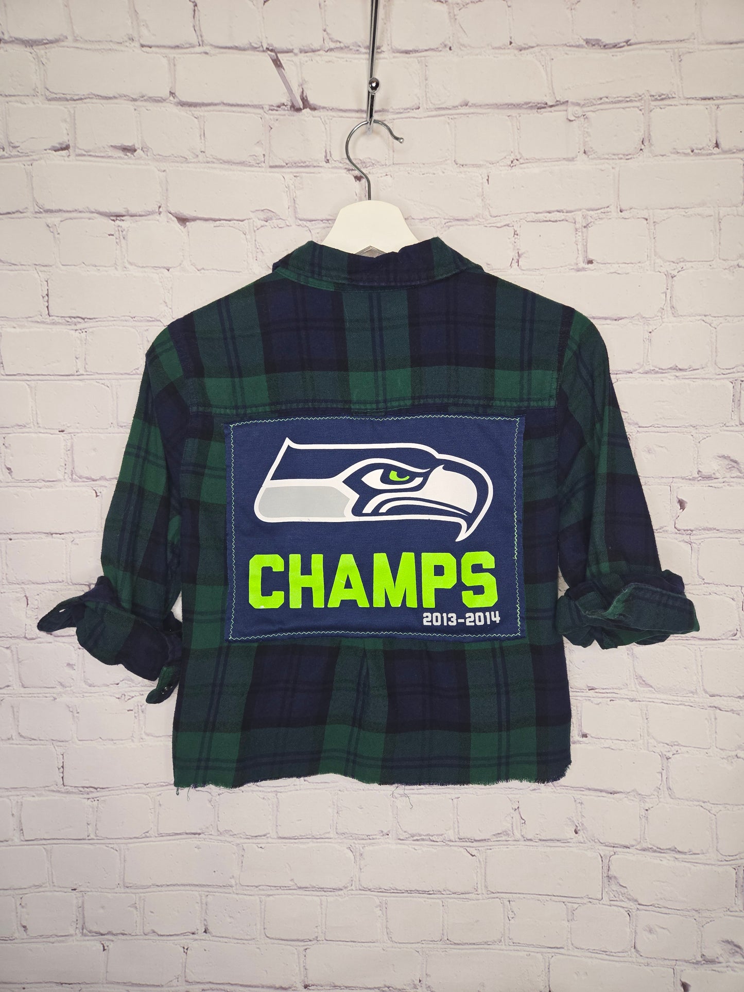 Seattle Seahawks Crop Flannel