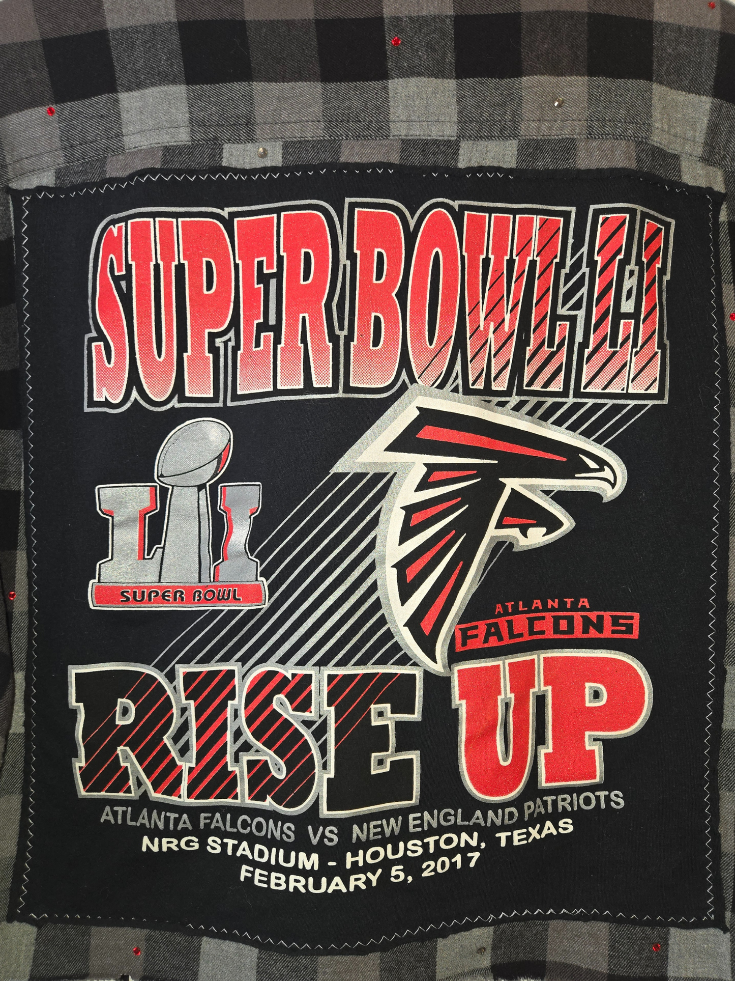 Atlanta Falcons Crop Flannel