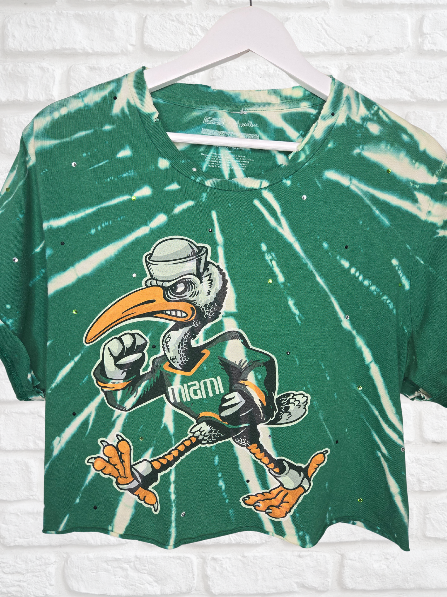 Miami Hurricanes Crop Tee