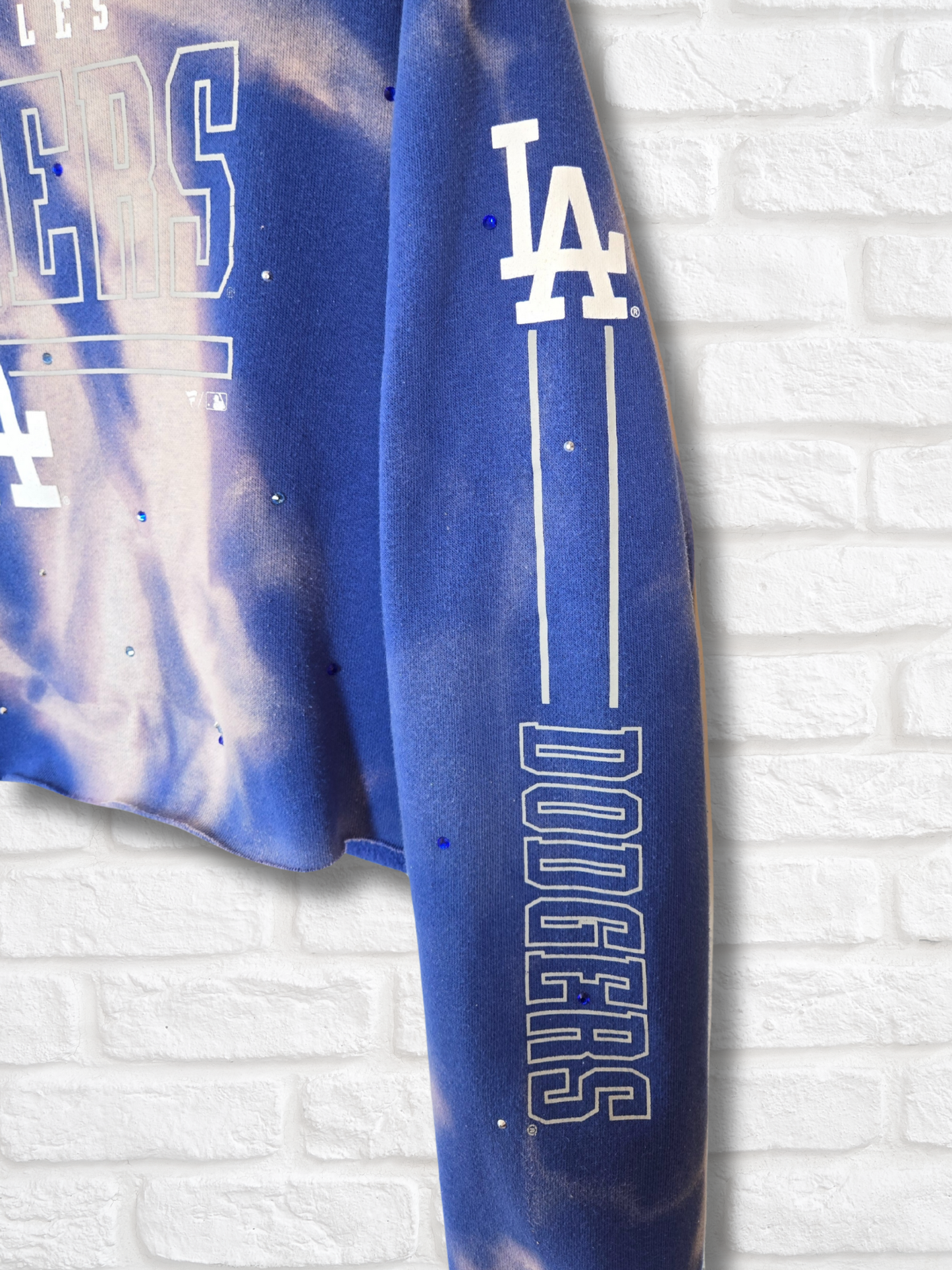 Los Angeles Dodgers Crop Hoodie