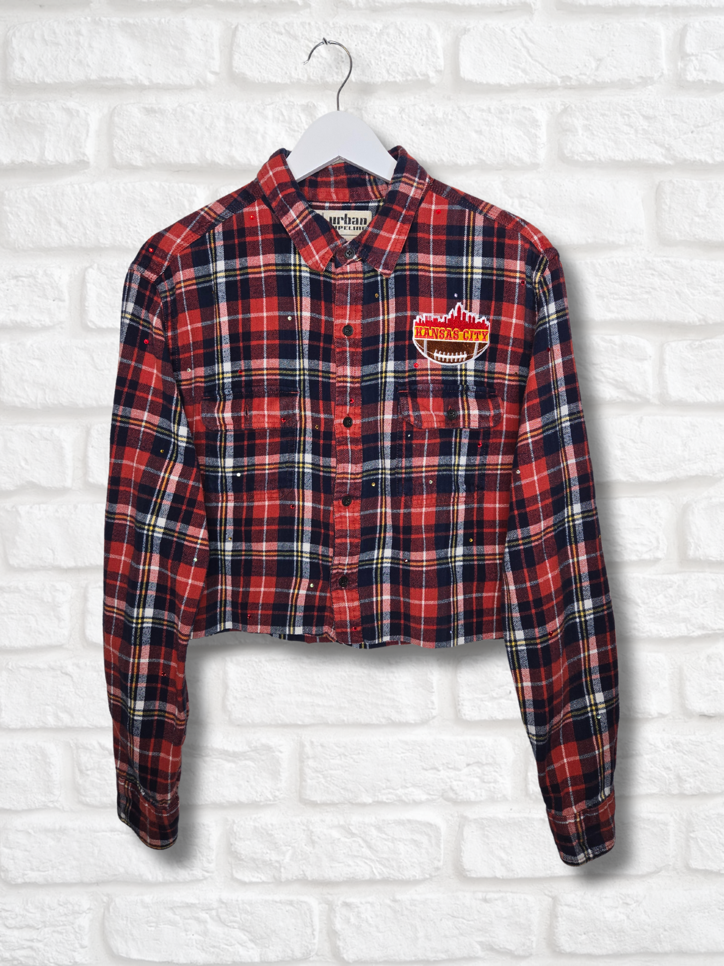 Kansas City Chiefs Crop Flannel